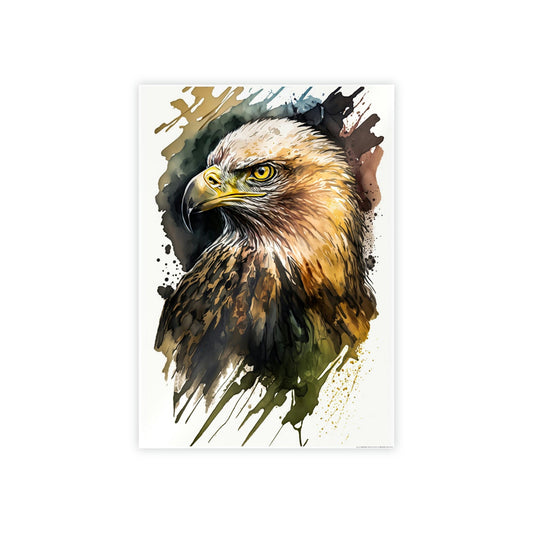 Eagle's Gaze: Poster & Canvas Capturing the Intensity of these Regal Birds