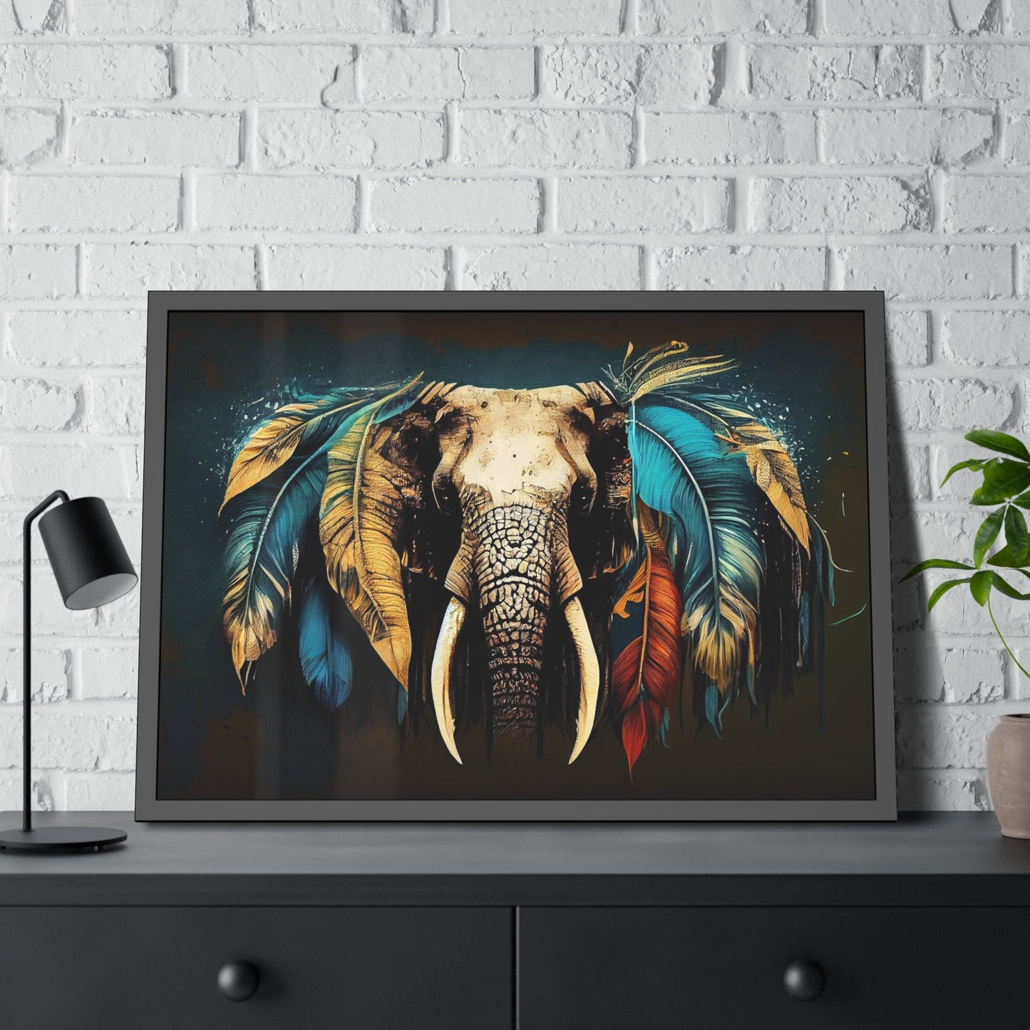 Gentle Giant: High-Quality Canvas Print of an Elephant's Serenity