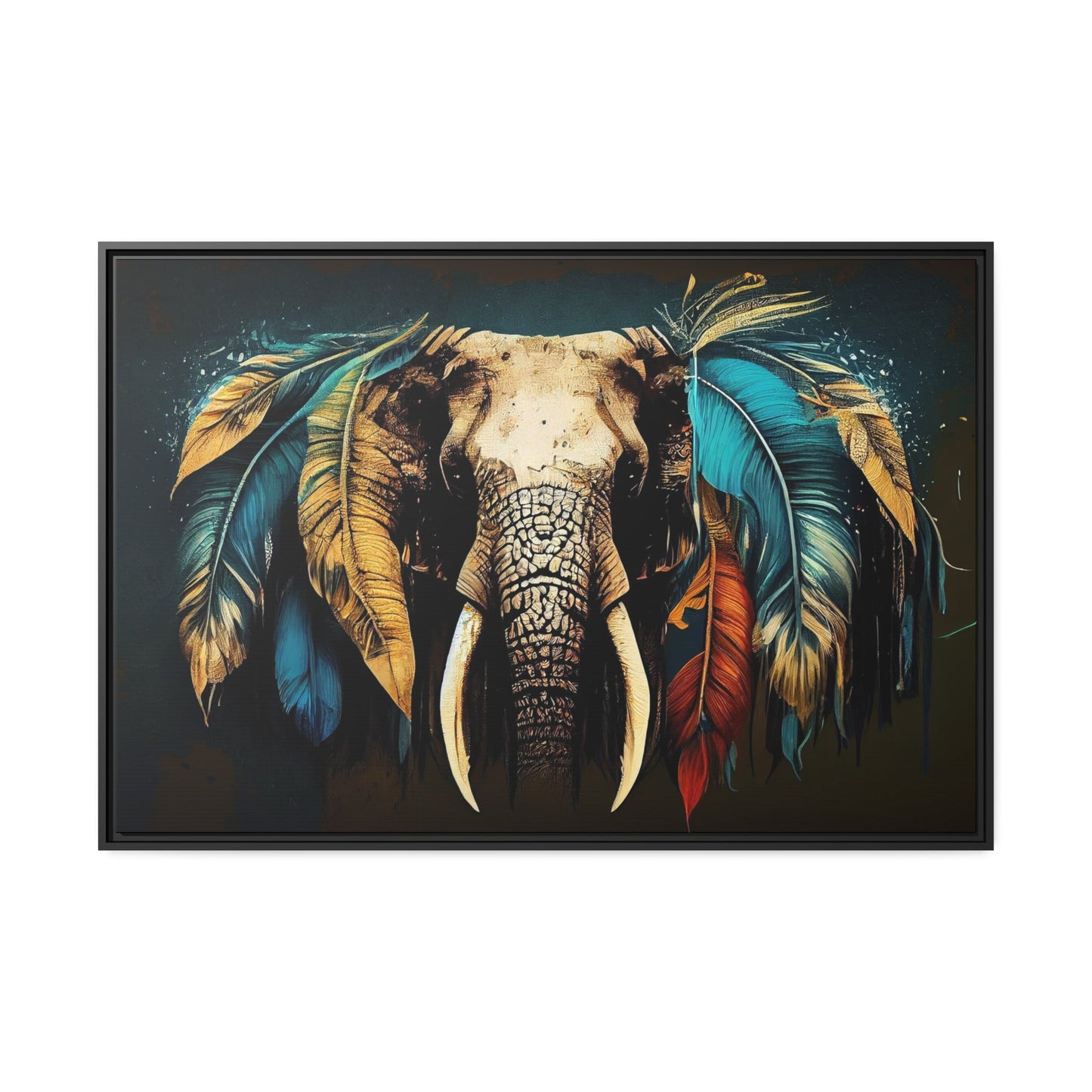 Gentle Giant: High-Quality Canvas Print of an Elephant's Serenity