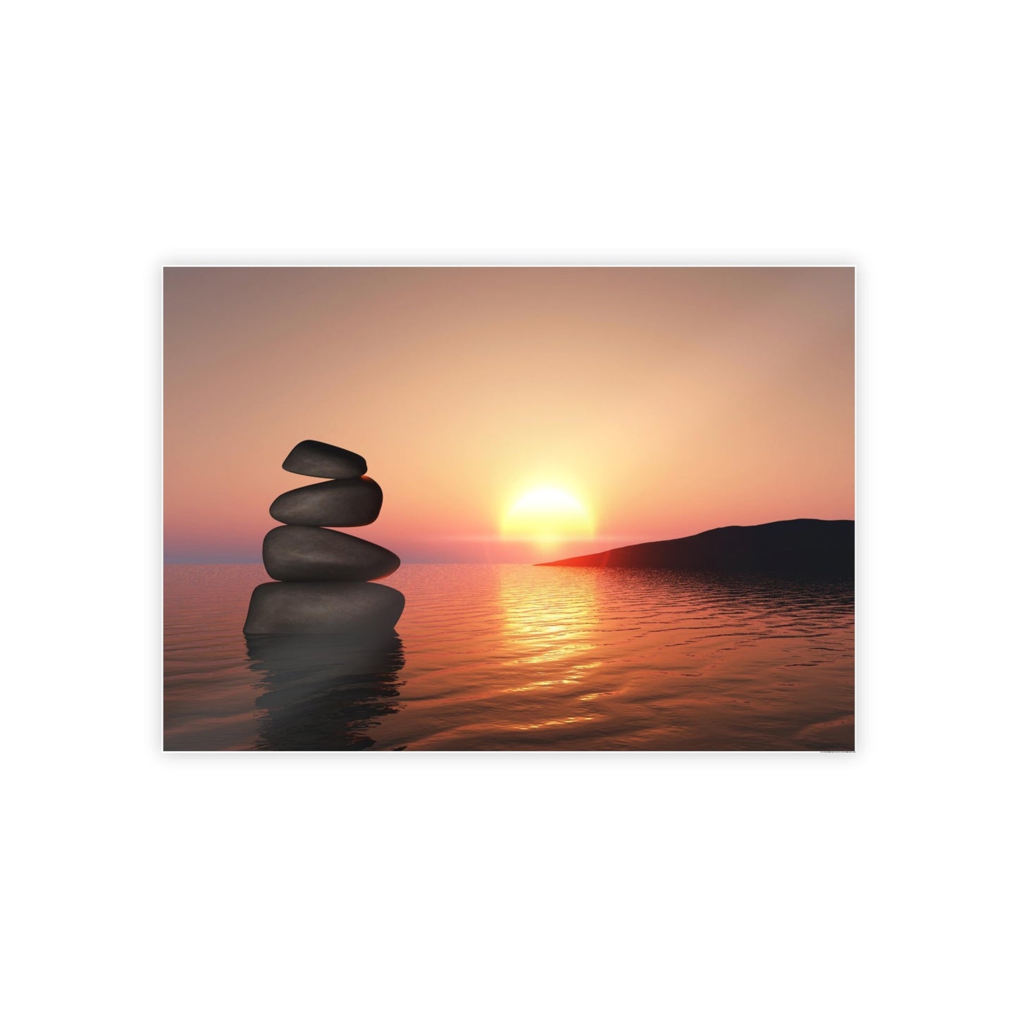 The Art of Relaxation: Canvas Print of a Peaceful Landscape