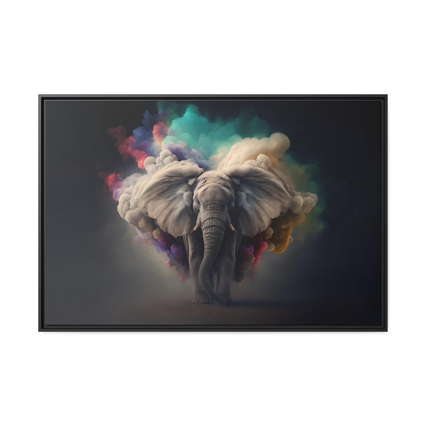 The Art of the Elephant: A Beautifully Rendered Canvas & Poster Print of an Elephant