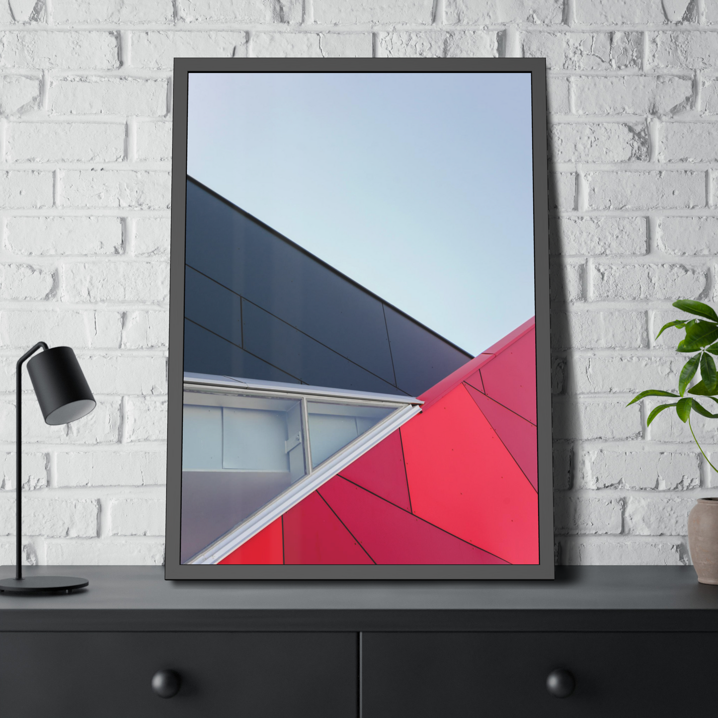 Dynamic Minimalism: Framed Canvas Art for a Bold Wall Display