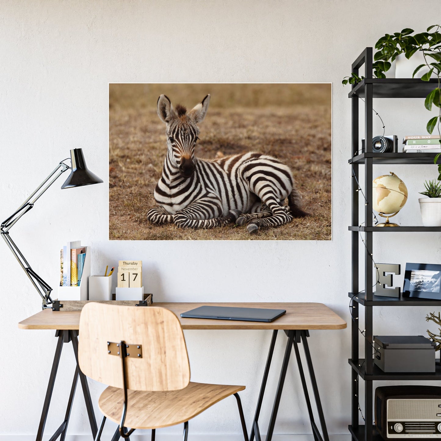 Zebra Beauty: Canvas Wall Art of Majestic Zebra for Nature Enthusiasts