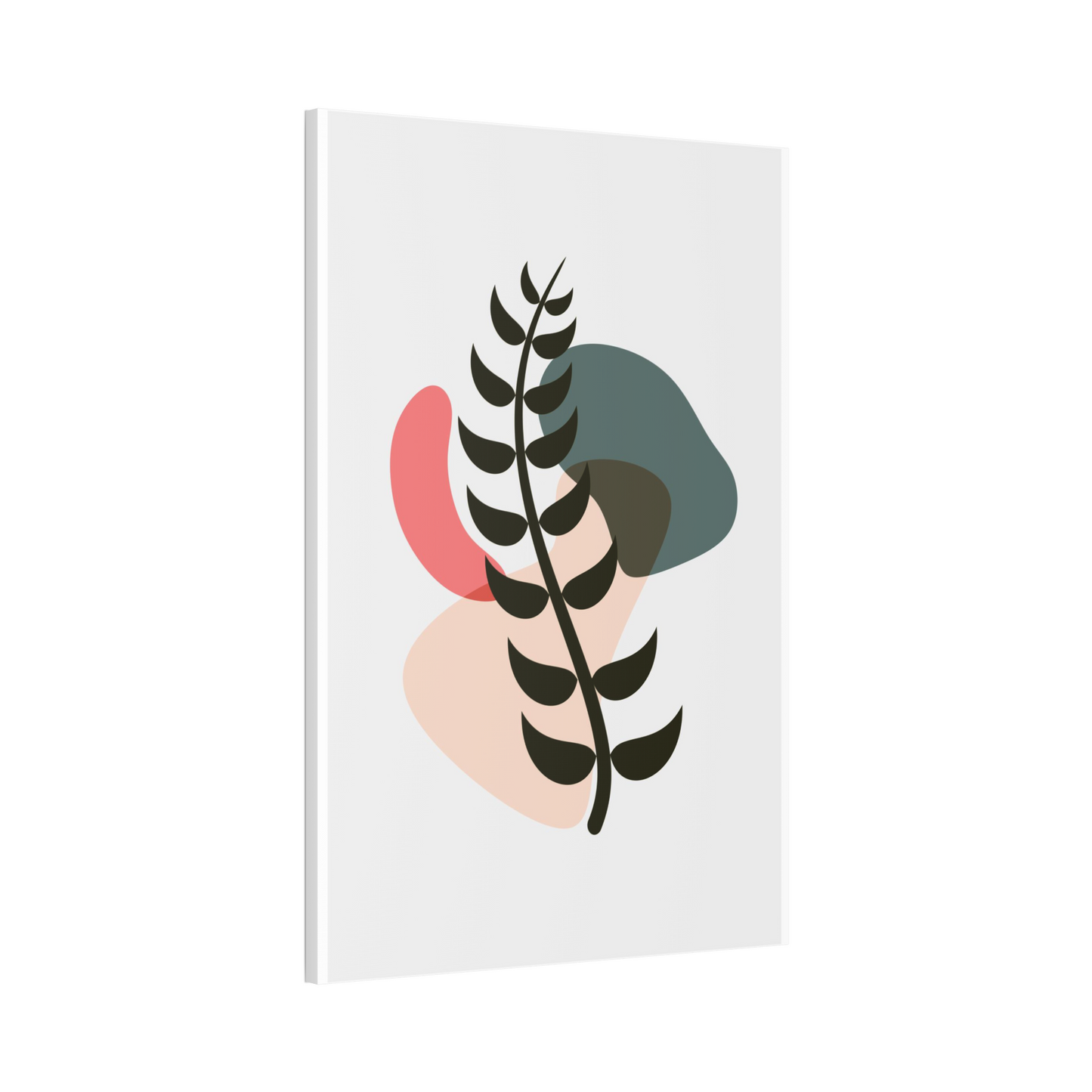 Natural Canvas Art: Abstract Minimalist Design with Earthy Tones