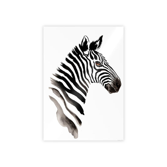 African Beauty: Framed Canvas Print of a Stunning Zebra