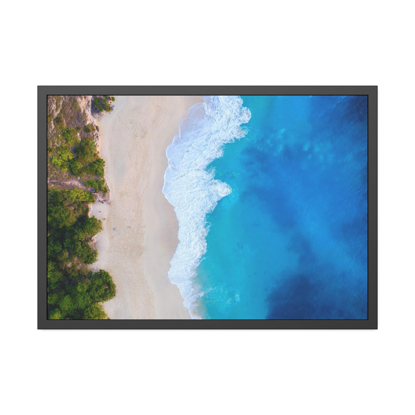 Coastal Paradise: Framed Poster & Canvas of a Gorgeous Island Beach Scene