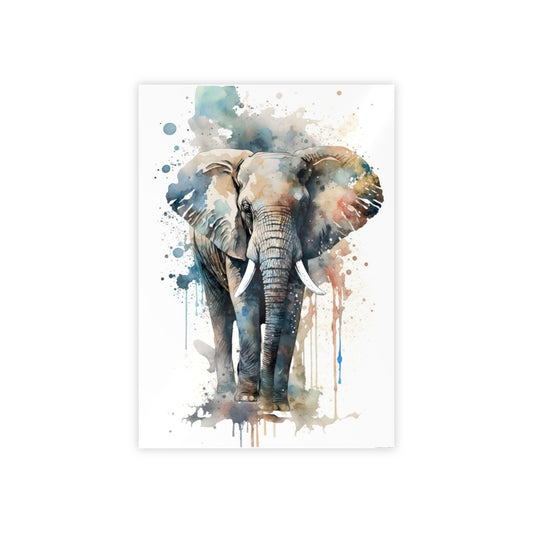 Elephant Serenity: Natural Canvas and Framed Poster