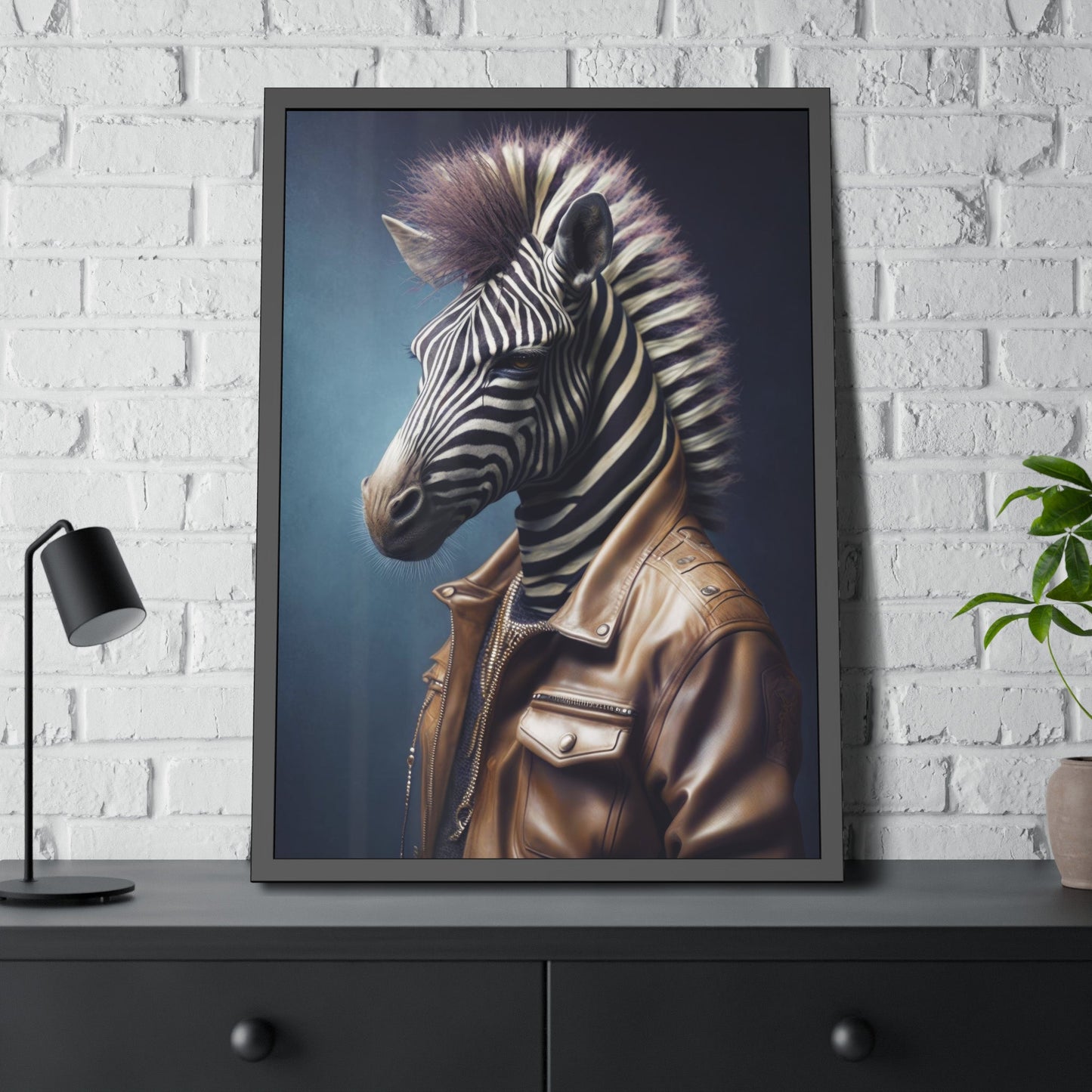 African Dreams: Wall Art Depicting the Grace and Strength of a Zebra