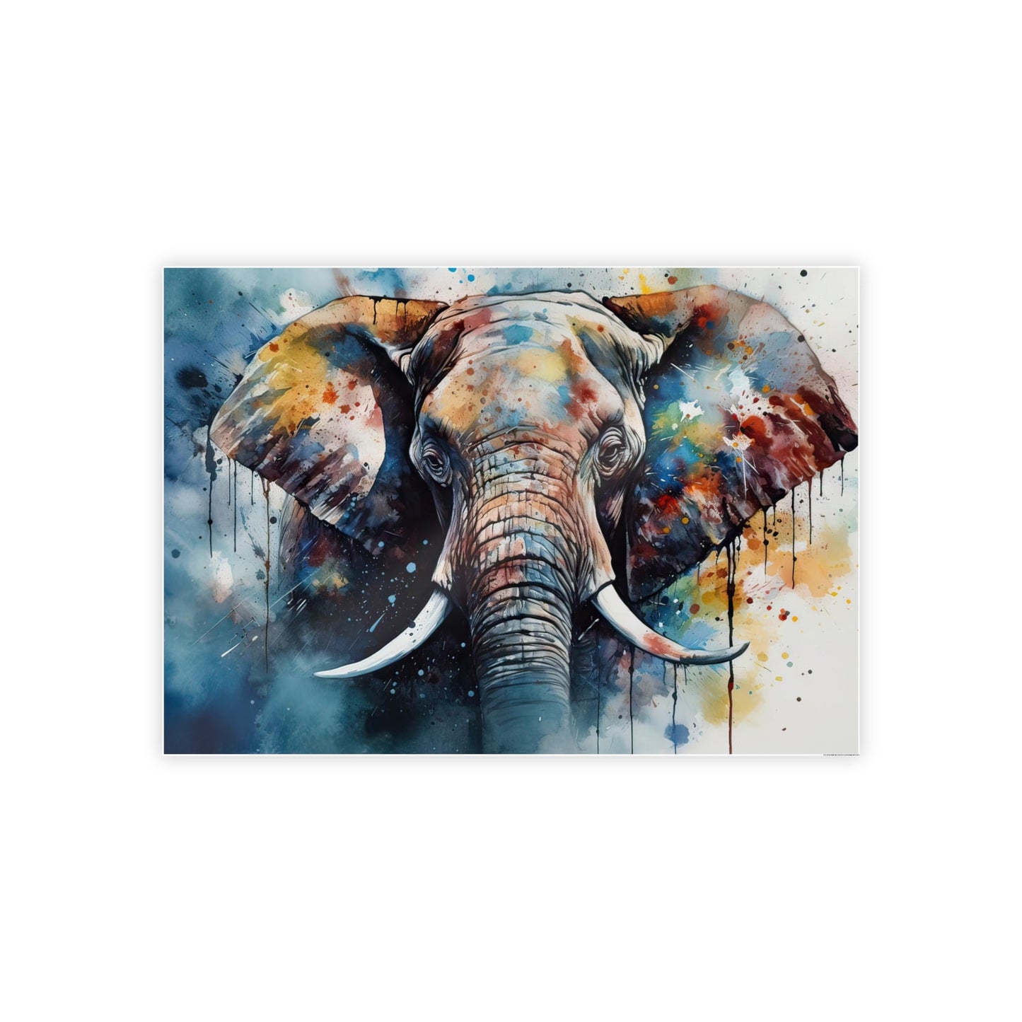 Strength and Grace: A Stunning Framed Poster of an Elephant