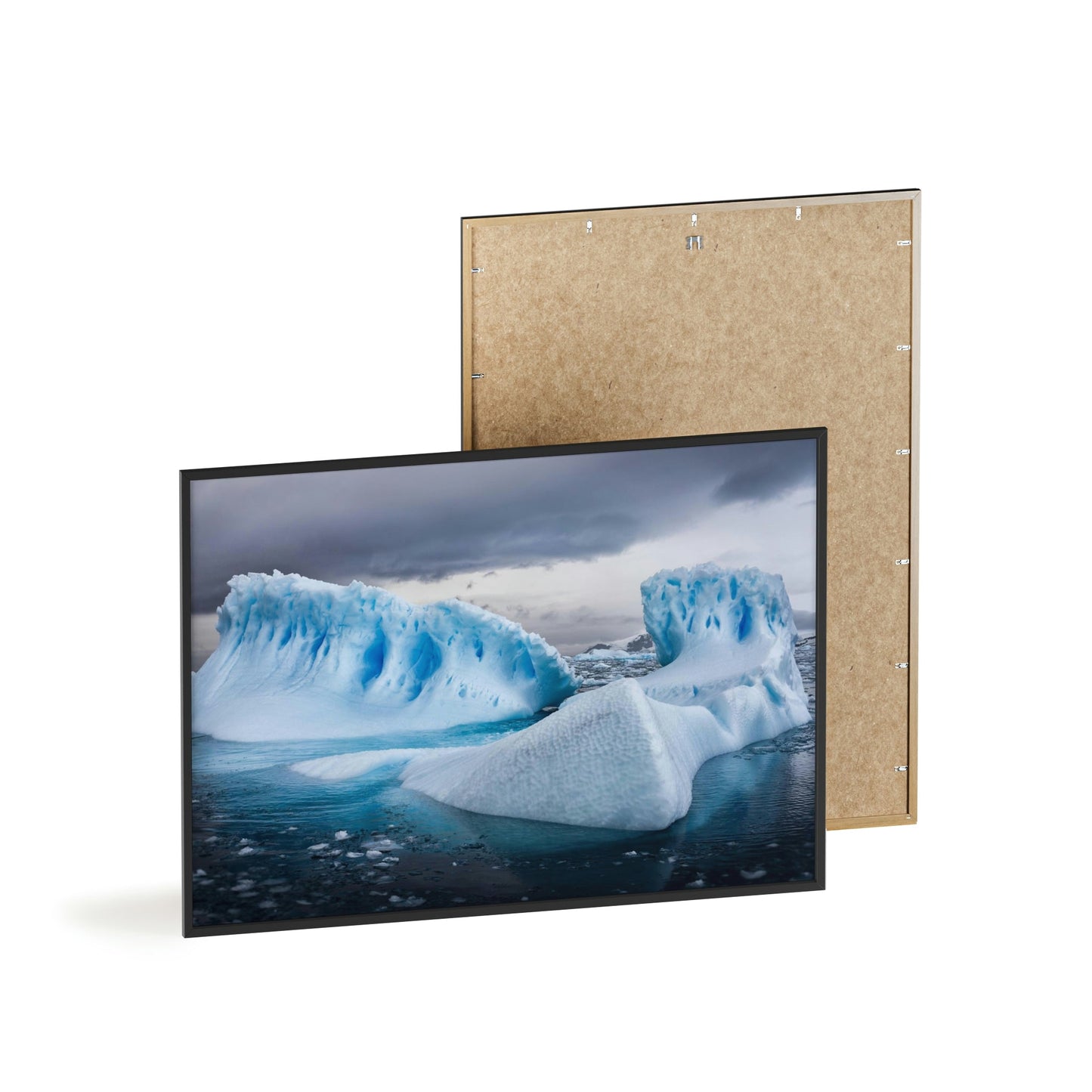 Glacial Grandeur: Natural Canvas Wall Art and Poster