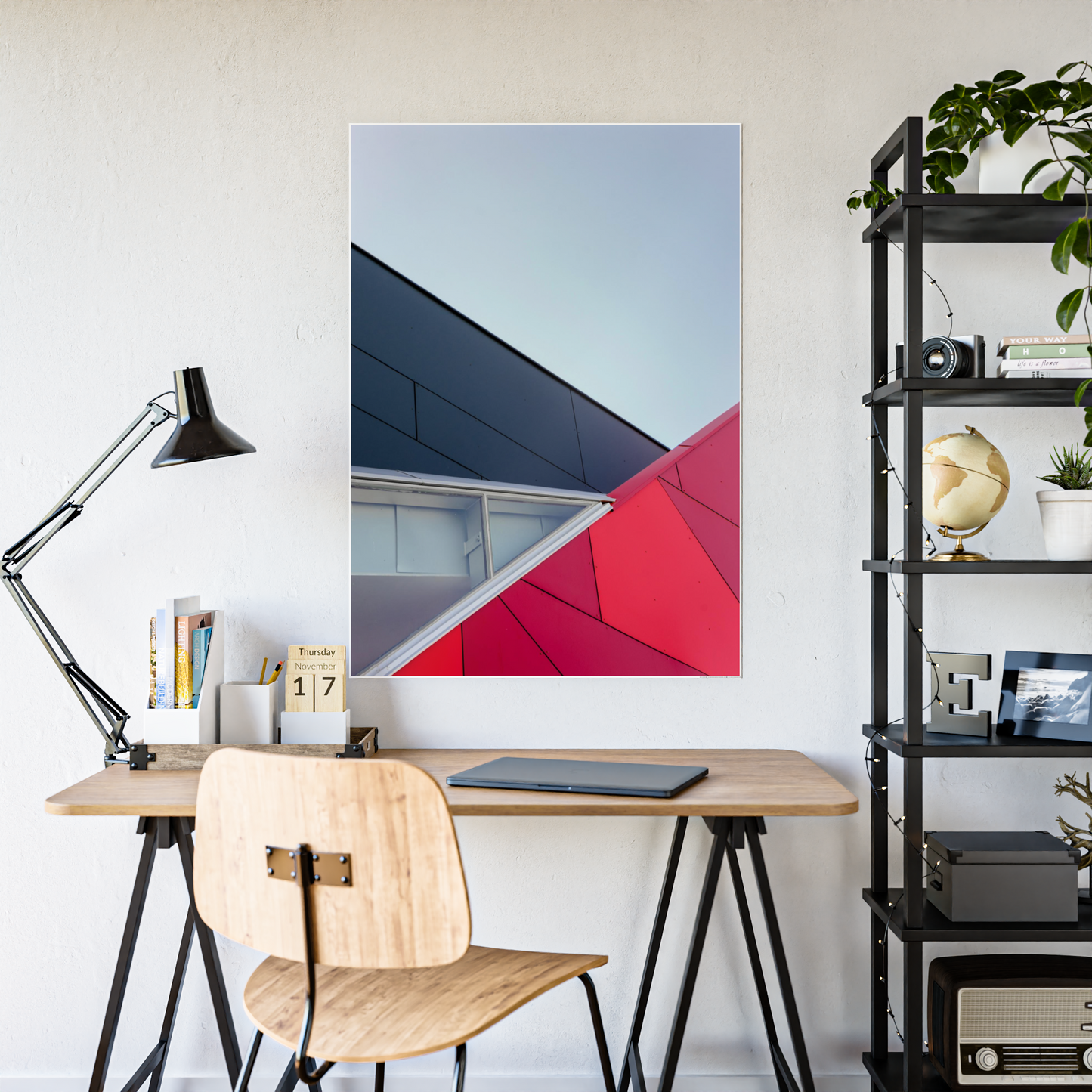 Dynamic Minimalism: Framed Canvas Art for a Bold Wall Display