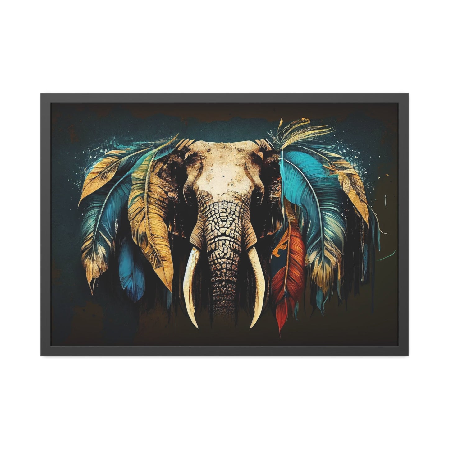 Gentle Giant: High-Quality Canvas Print of an Elephant's Serenity