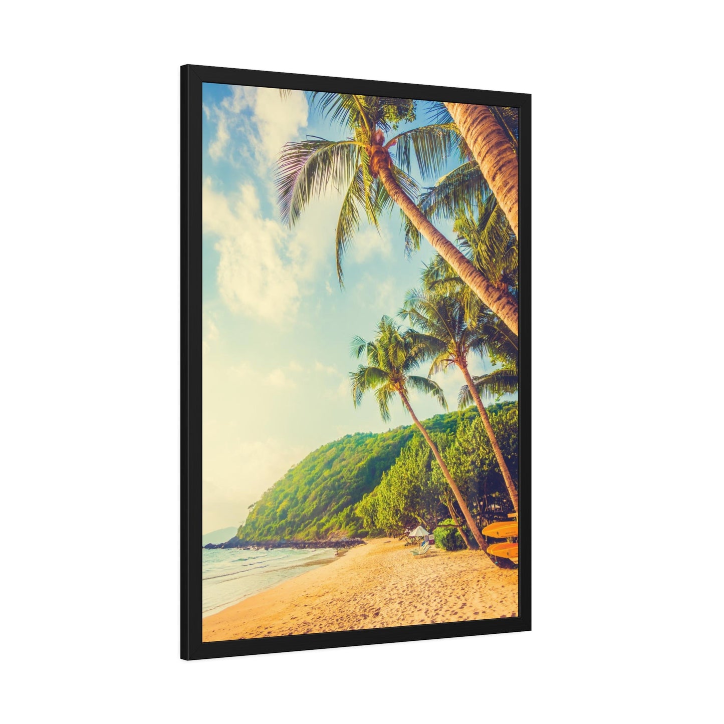 Island Adventure: Art Print of a Thrilling Beach on a Natural Canvas