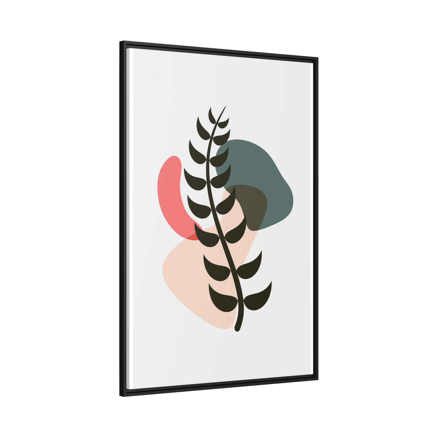 Natural Canvas Art: Abstract Minimalist Design with Earthy Tones