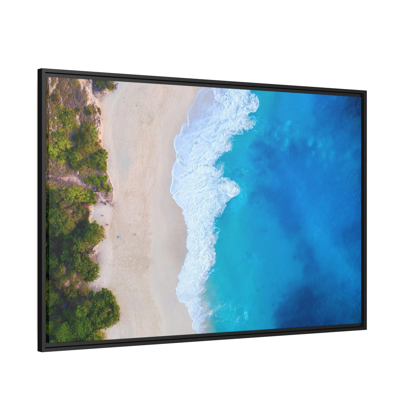 Coastal Paradise: Framed Poster & Canvas of a Gorgeous Island Beach Scene