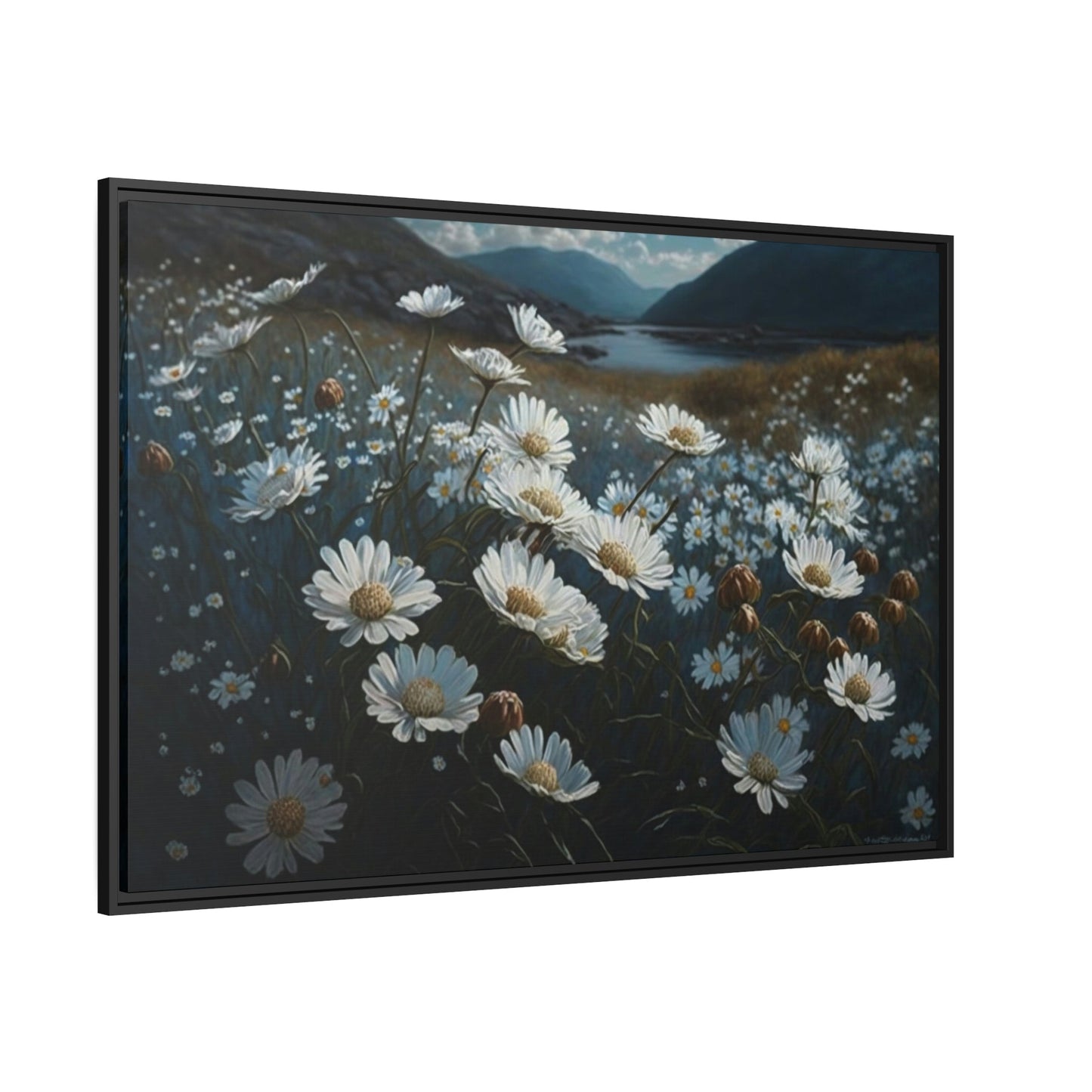 Radiant Daisies: Floral Artwork on Canvas & Posters for Home Decor
