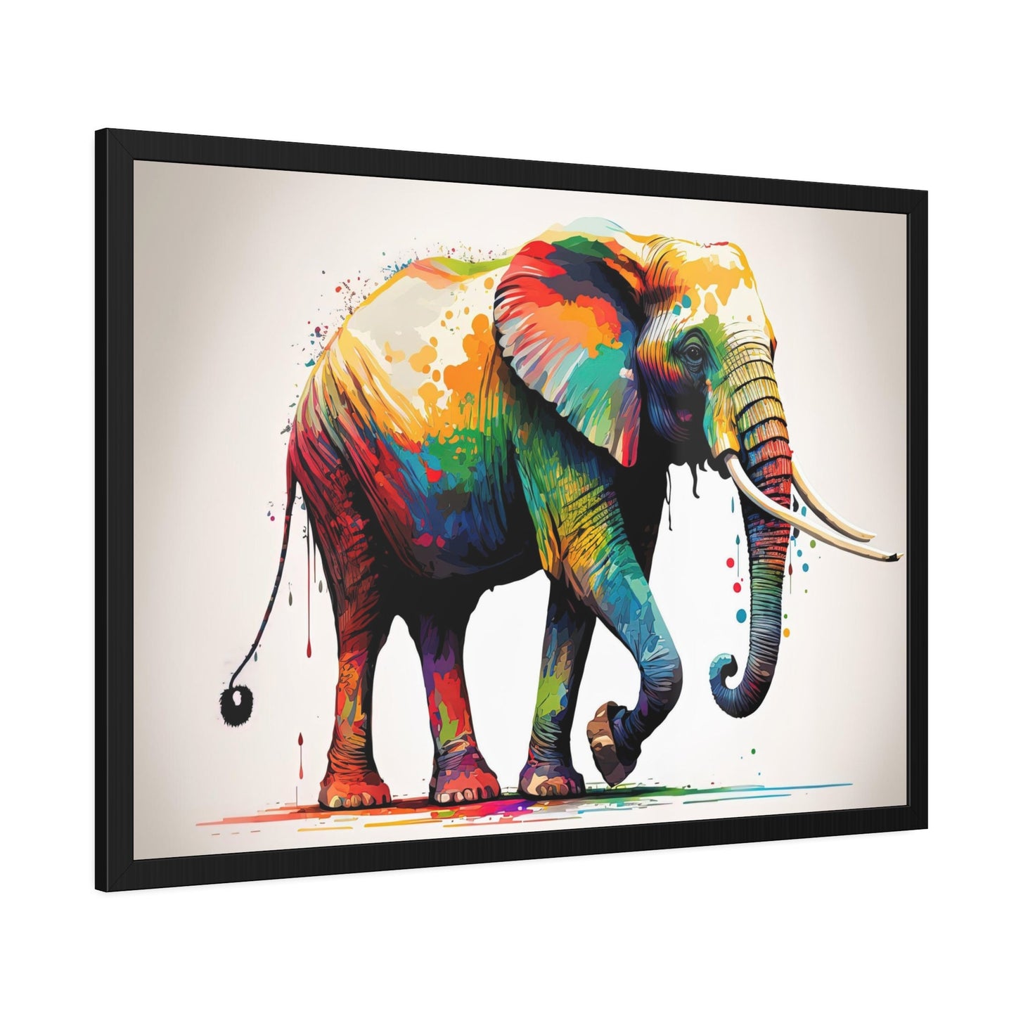 Wilderness Wonder: Artistic Elephant Print on Canvas & Poster