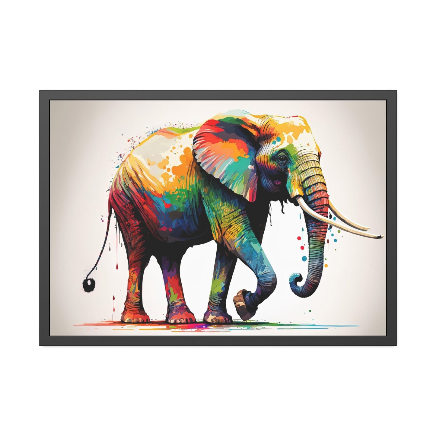 Wilderness Wonder: Artistic Elephant Print on Canvas & Poster