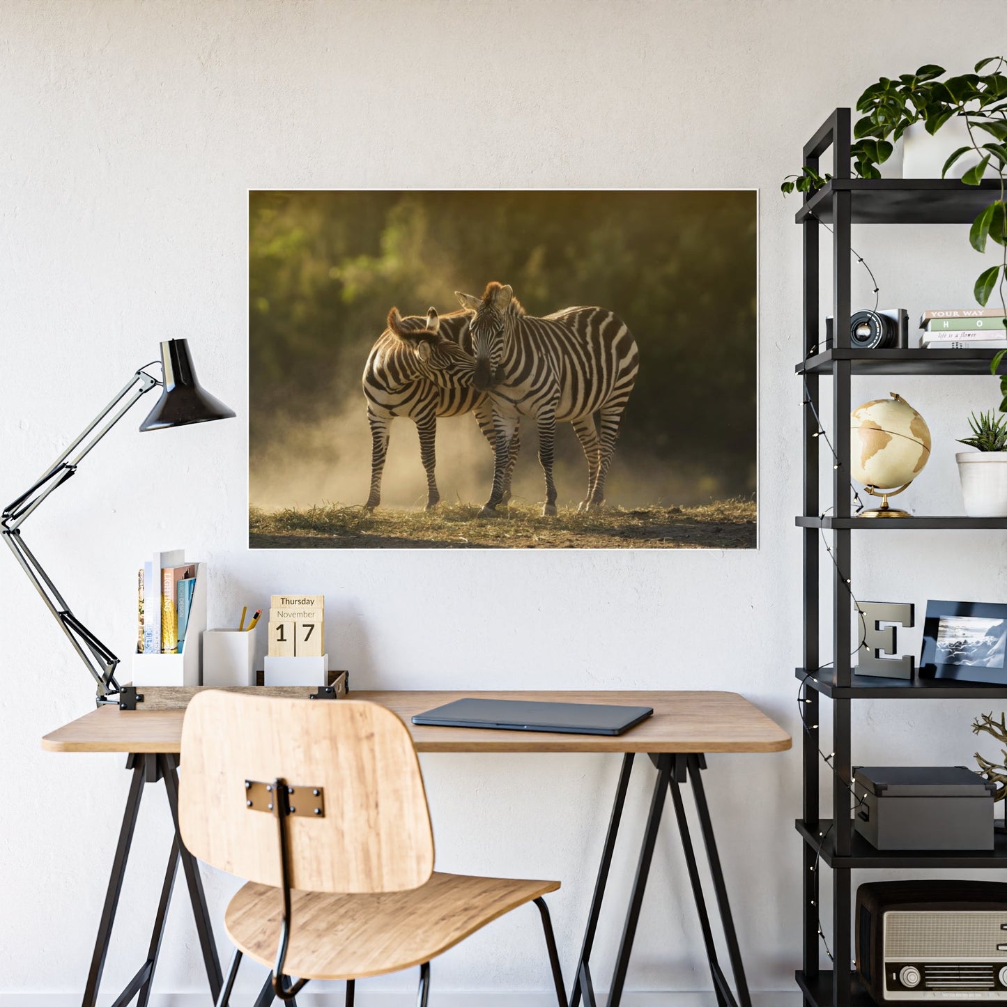 Wild Stripes: Stunning Zebras Canvas Print for Your Walls