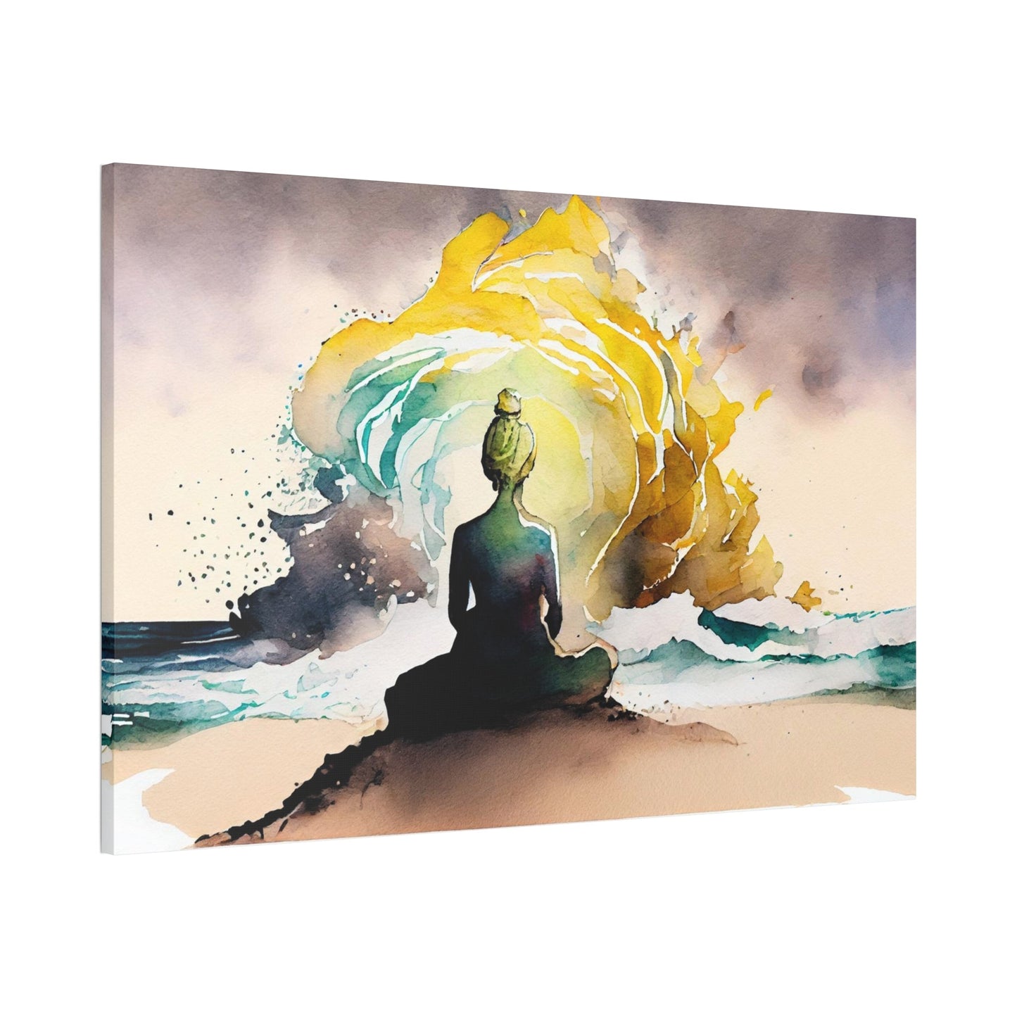 Clear Your Mind: Artistic Framed Canvas for a Relaxing Escape