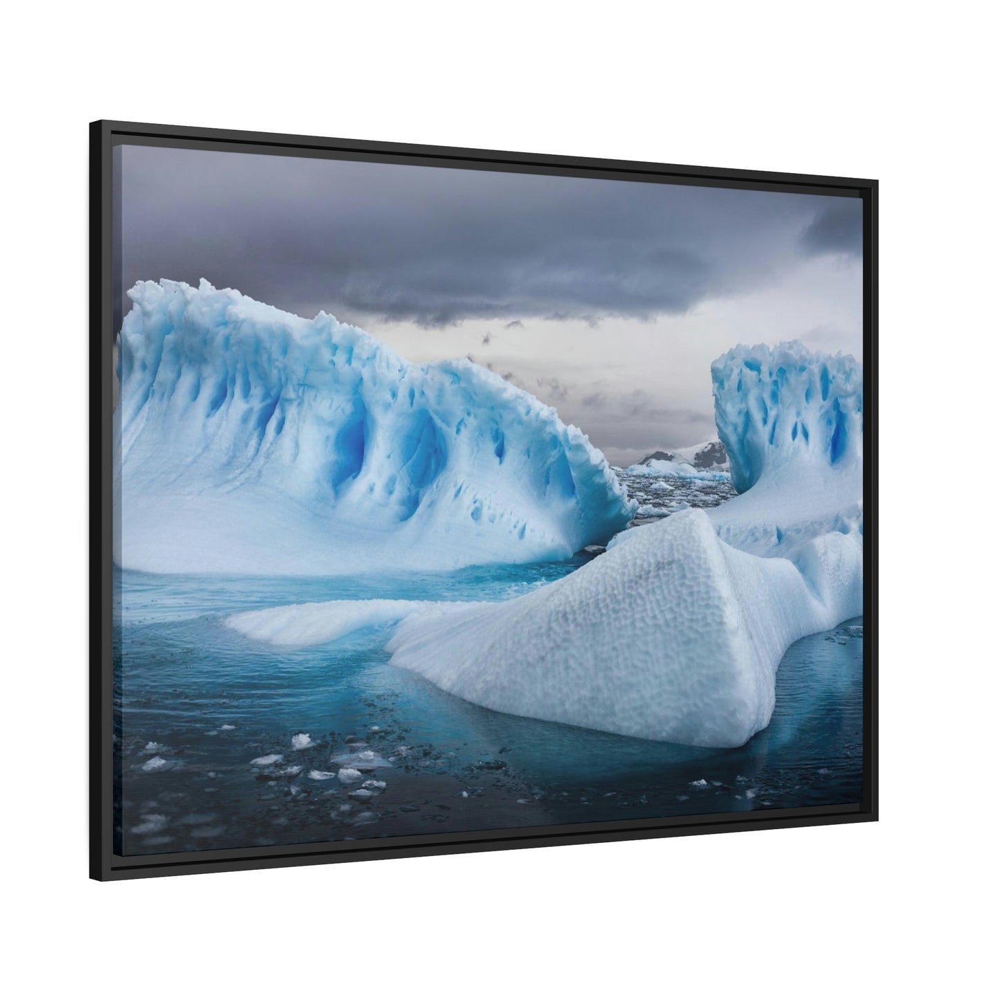 Glacial Grandeur: Natural Canvas Wall Art and Poster