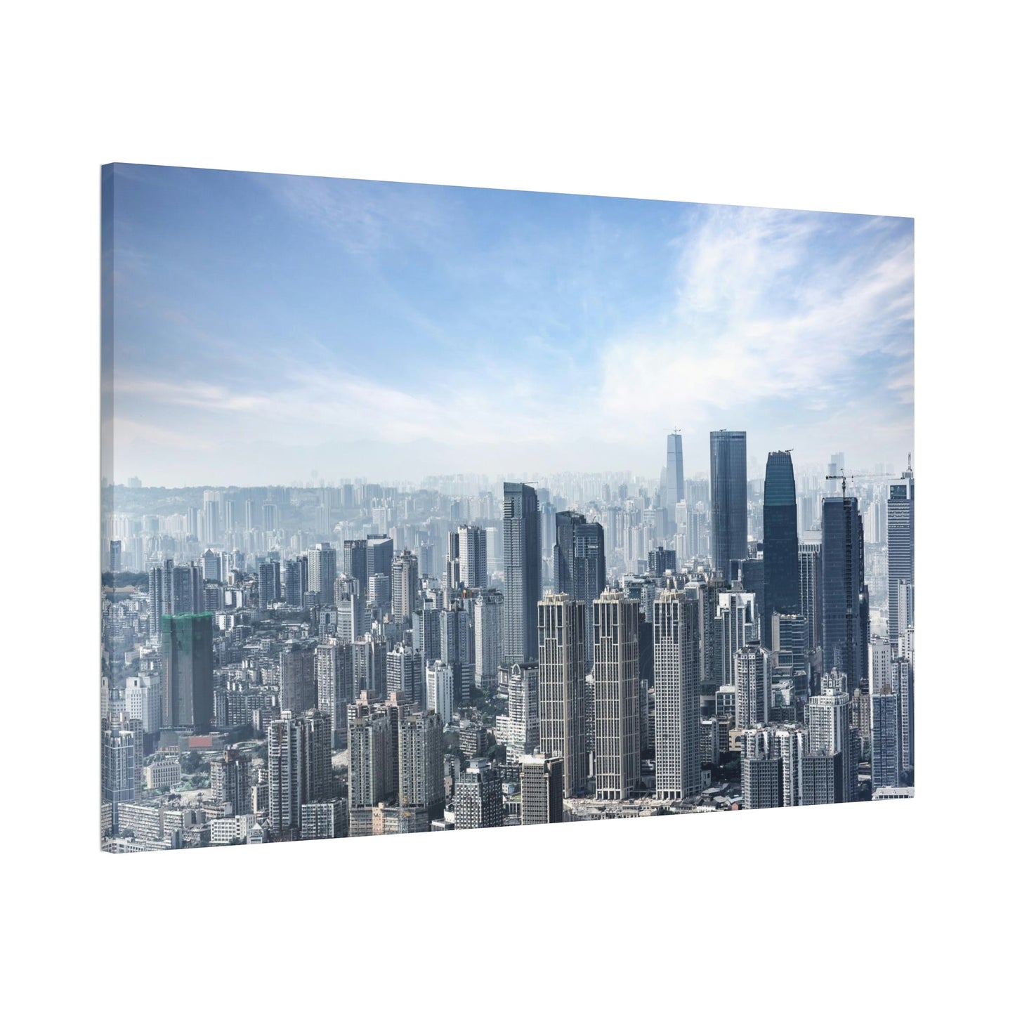 Urban Dreams: Cityscapes on Natural Canvas & Poster