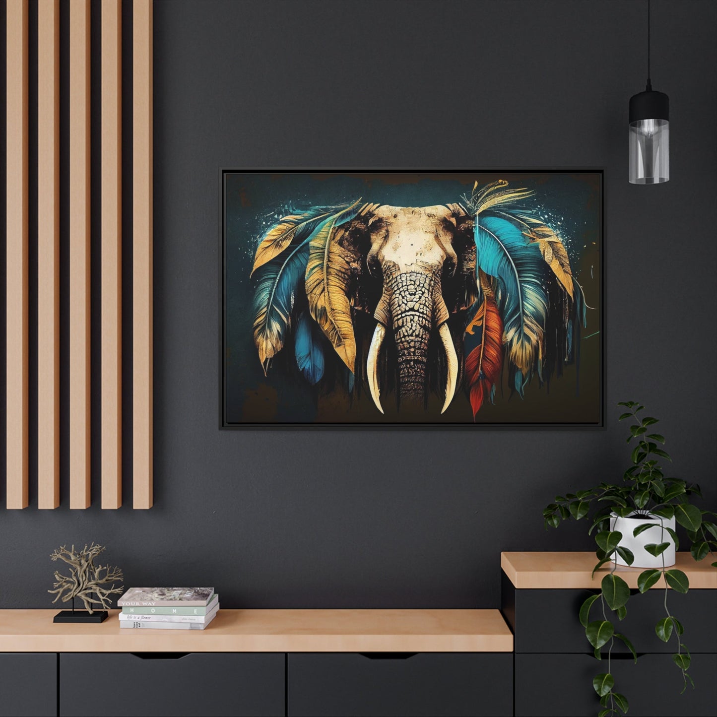 Gentle Giant: High-Quality Canvas Print of an Elephant's Serenity