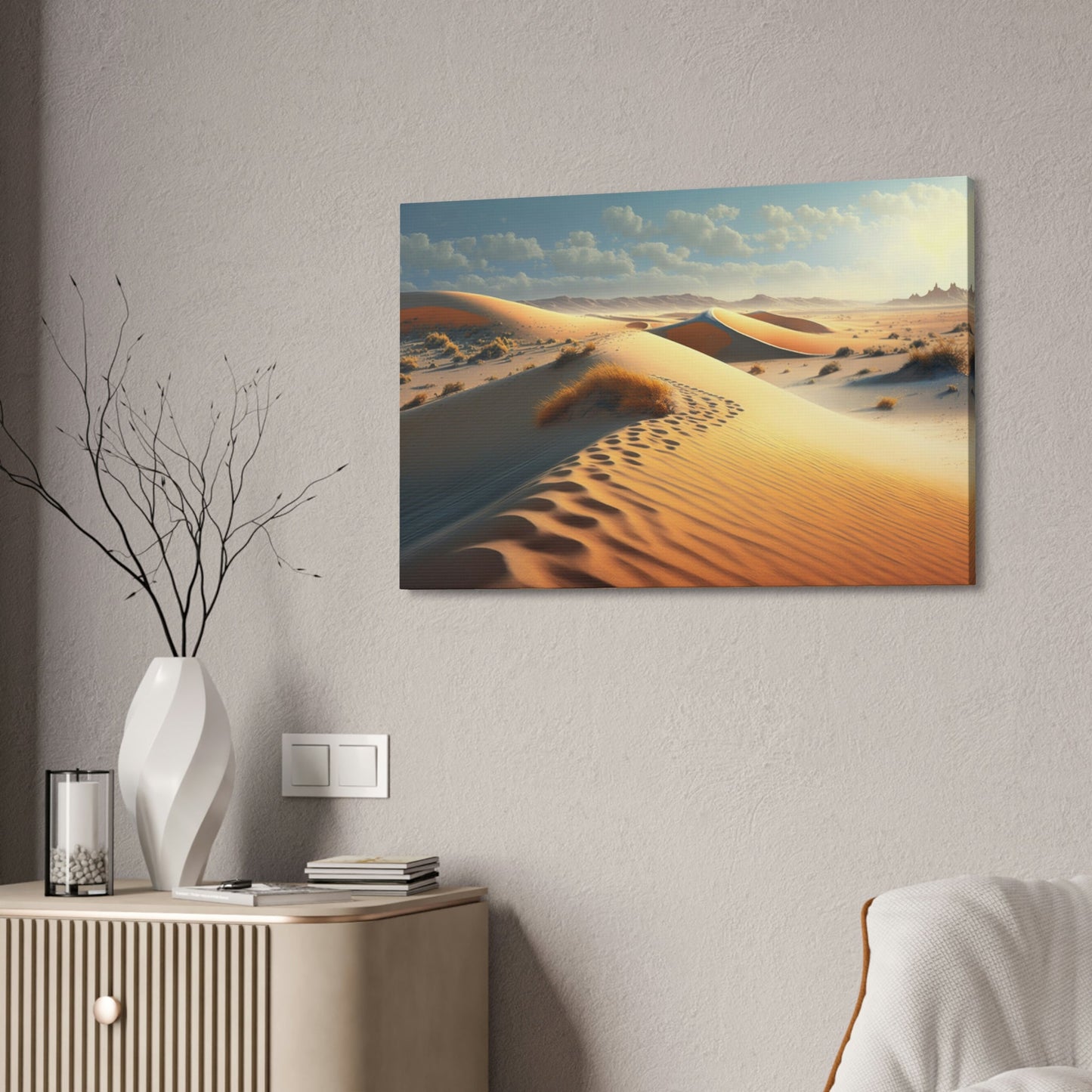 Vast Wonders: Artistic Canvas & Poster Print of the Desert for Your Wall