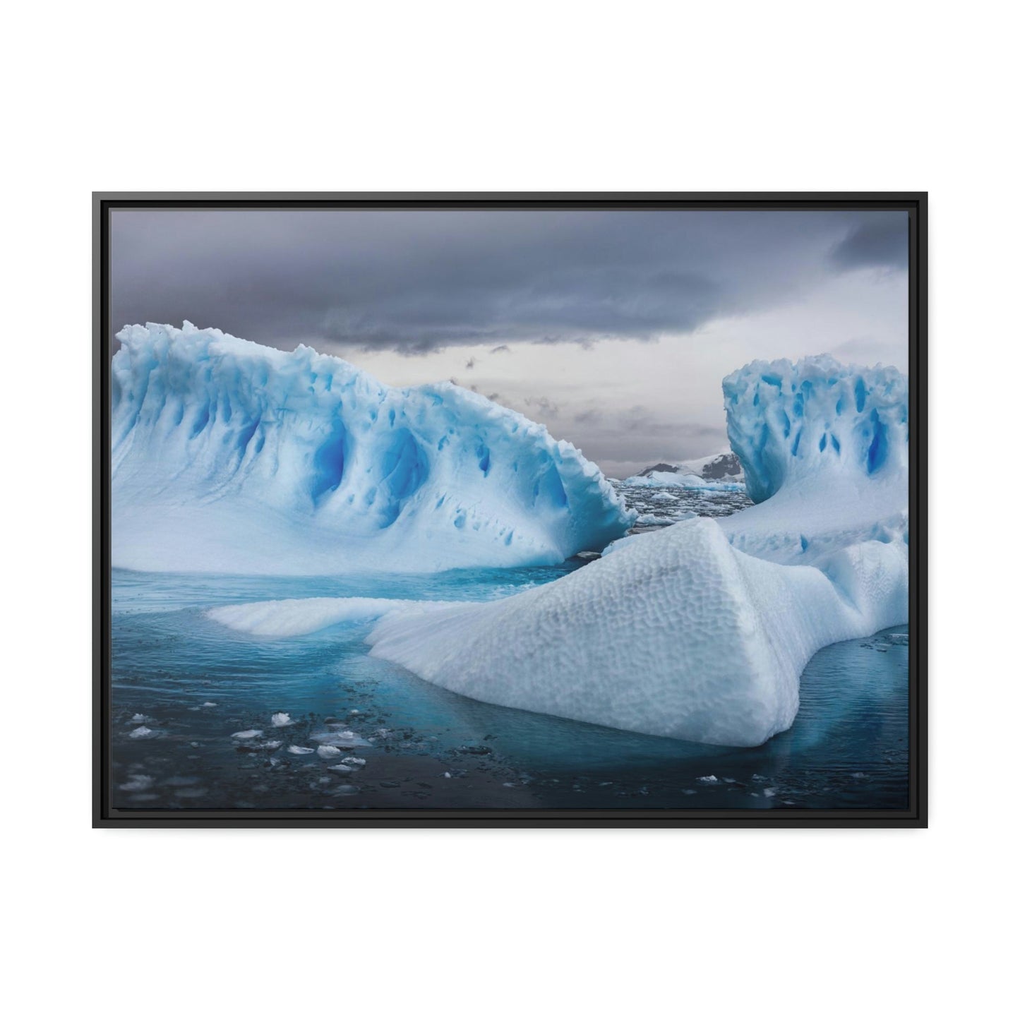 Glacial Grandeur: Natural Canvas Wall Art and Poster