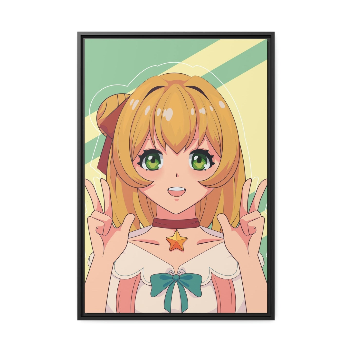 Anime Fanatic: Framed Canvas Art with a Collection of Your Favorite Anime Characters