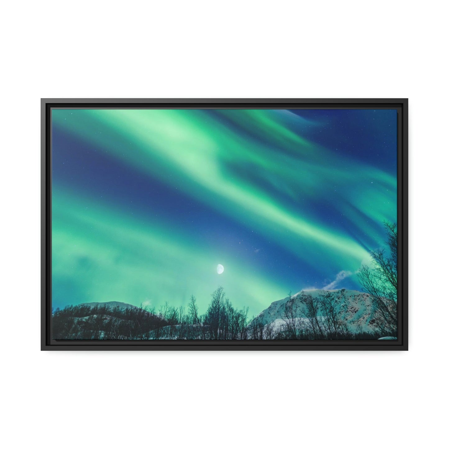 Aurora Borealis Magic: High-Quality Print on Canvas for Your Wall