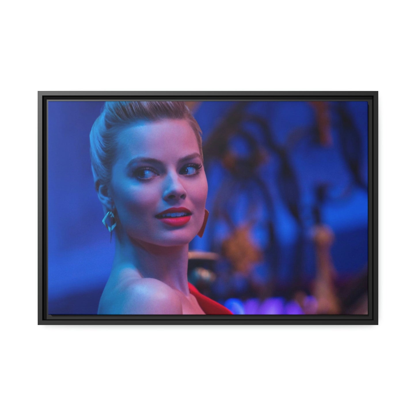 Glamorous Hollywood Nights: Celebrity Portrait on Framed Canvas
