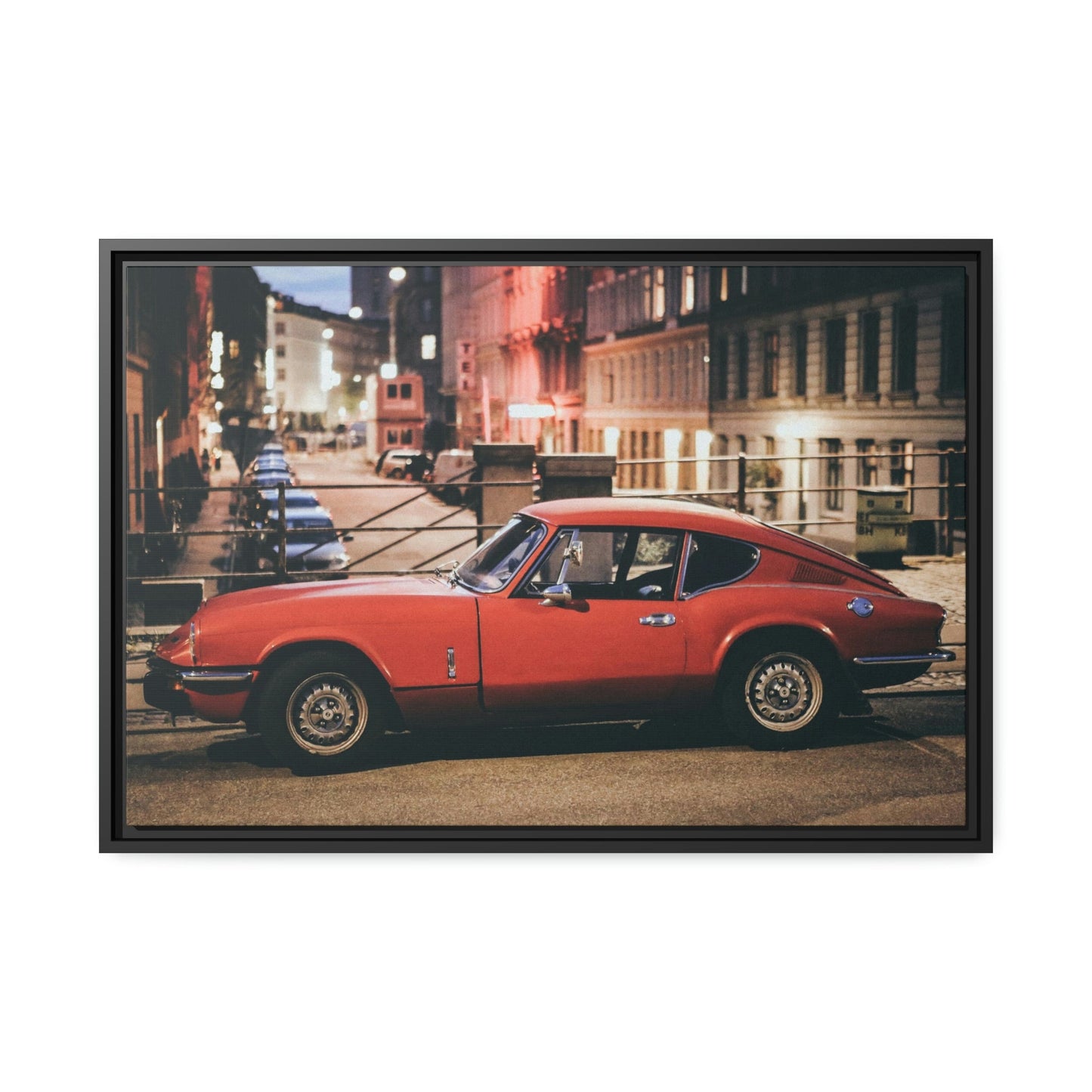 The Classic Corvette: A Striking Framed Poster Print for Car Enthusiasts