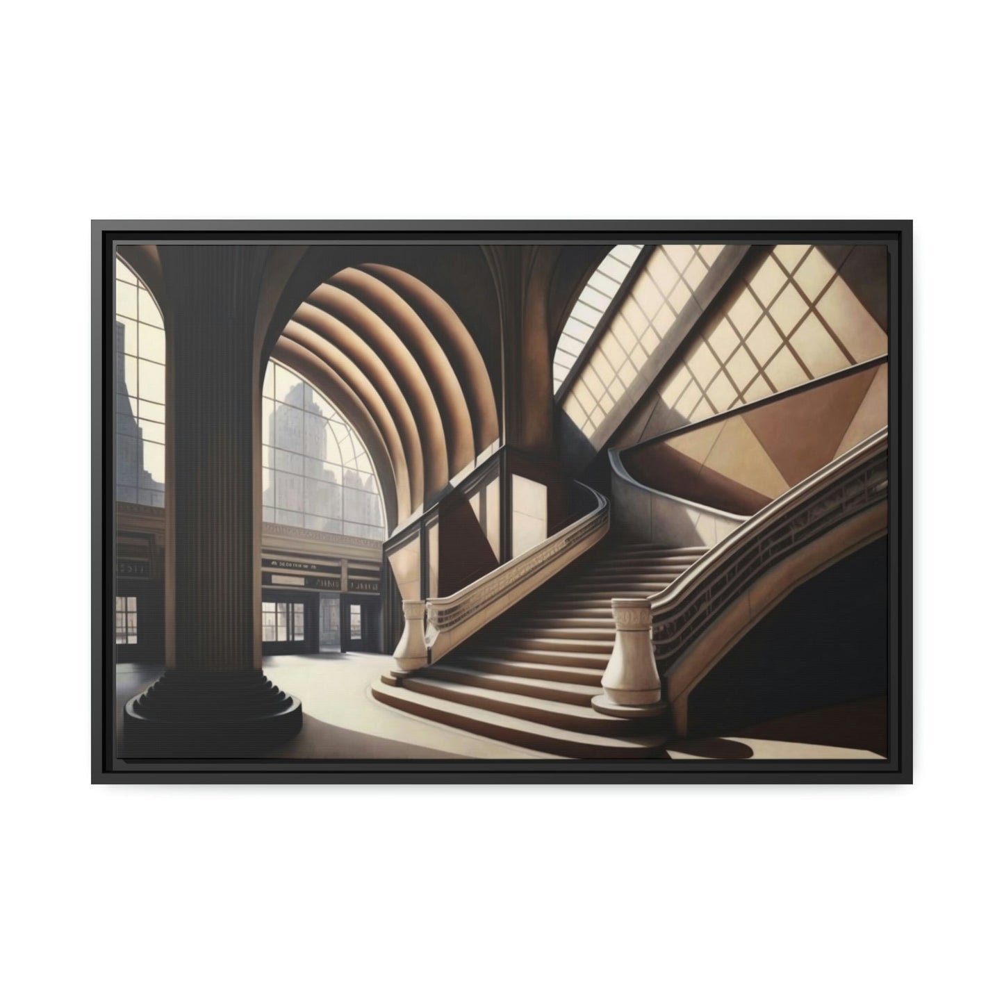 Enchanting Cityscape: Captivating Architecture on Natural Canvas & Poster