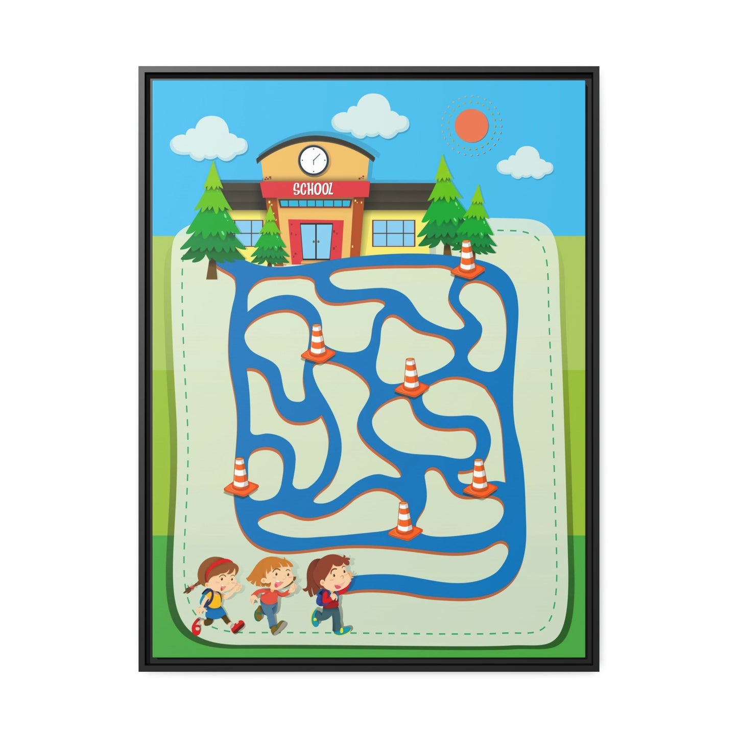 Inspire Their Imagination: Framed Canvas Maps for Little Explorers