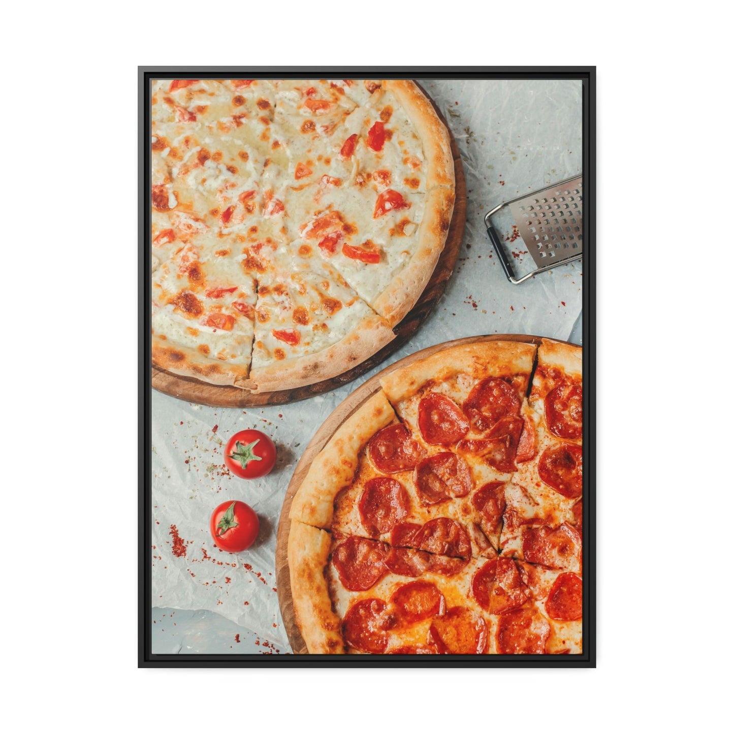Pizza Art: Framed Posters of Pizza as a High Art Subject for Sophisticated Taste