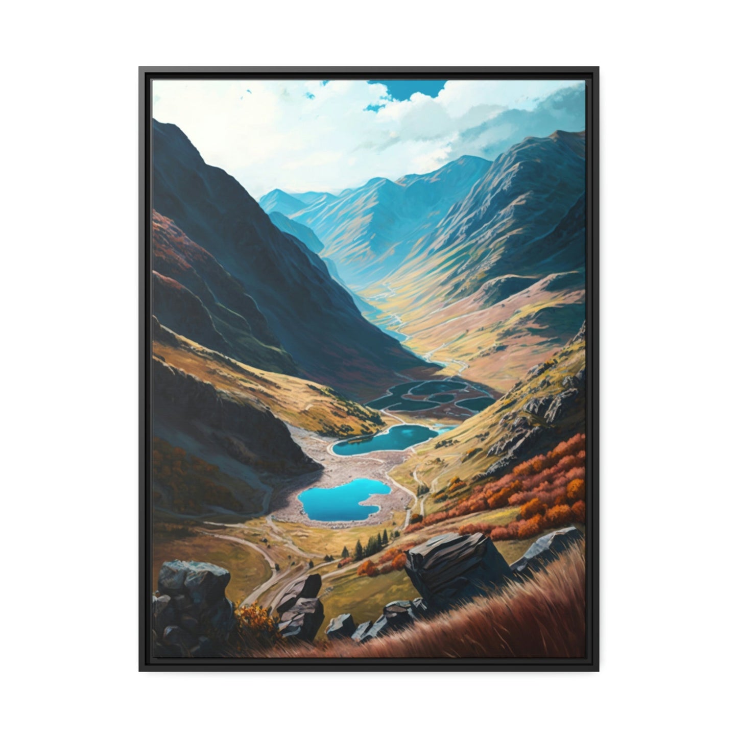 The Enchanting Valley: High-quality Wall Art and Canvas Print