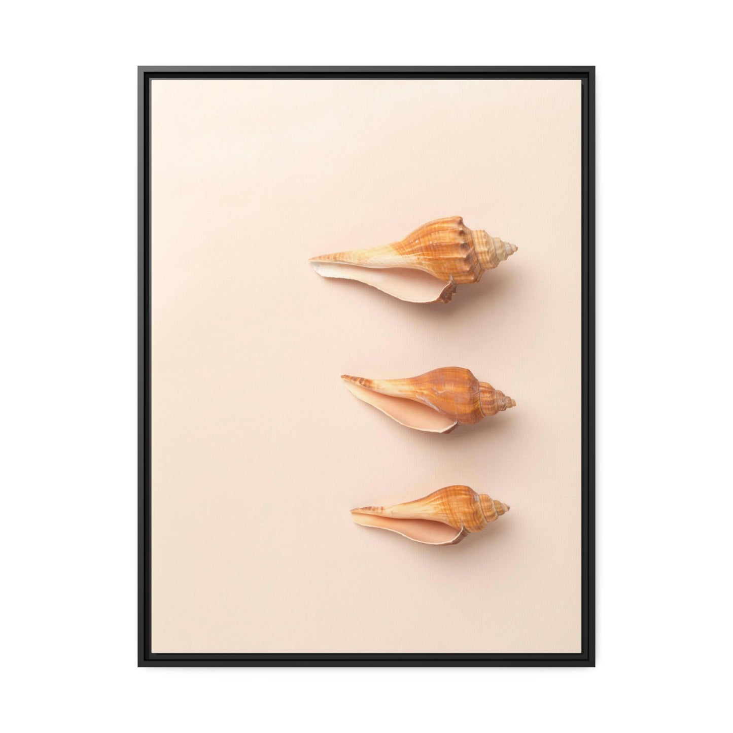 Shimmering Shells: Striking Shell Art on Natural Canvas & Poster