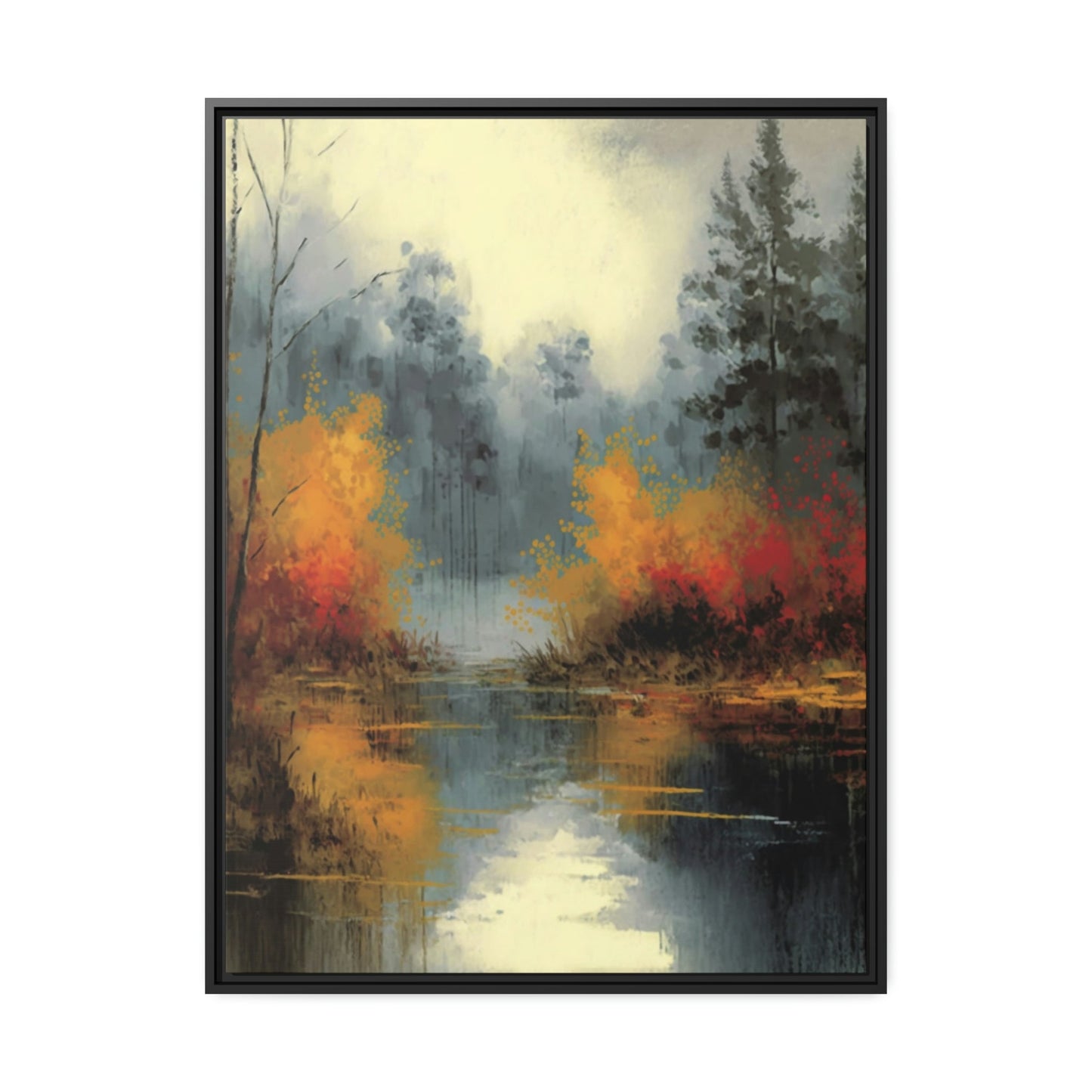 Fluid Landscape: A Natural Canvas & Poster Wall Art of an Abstract Water Scene