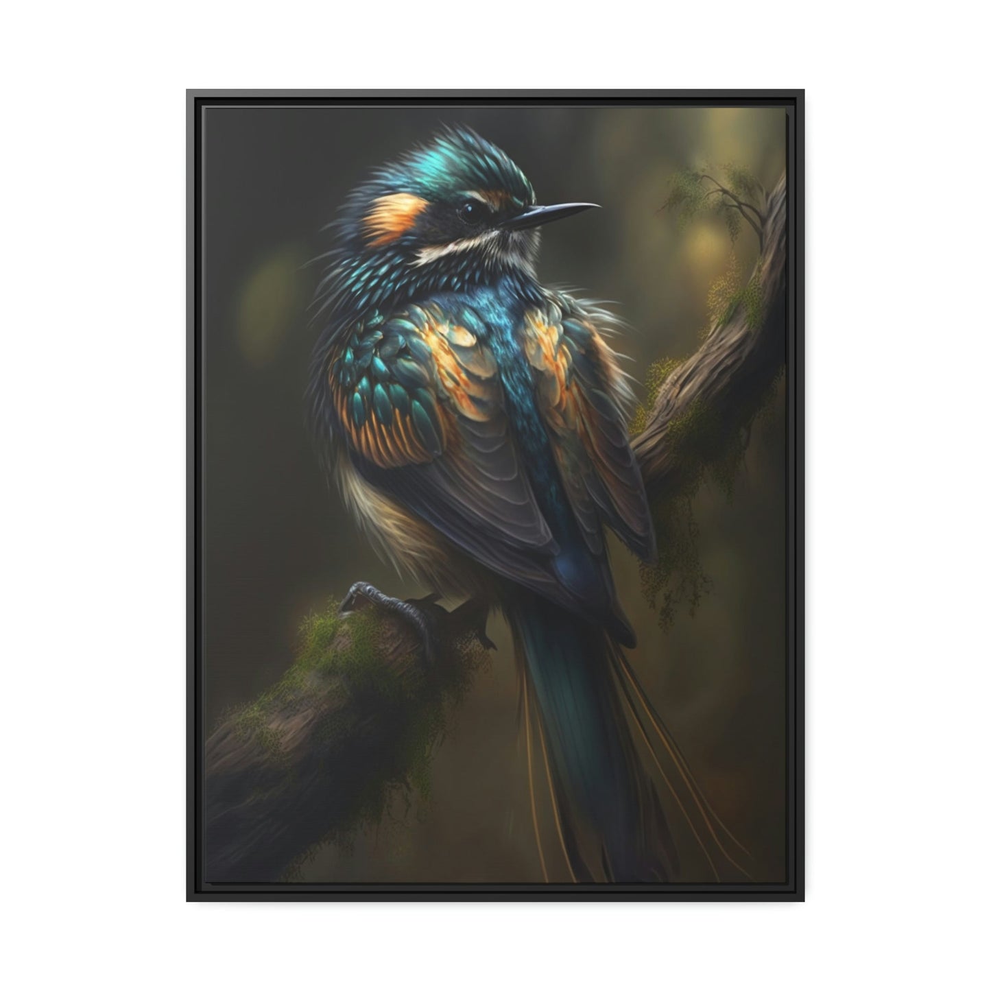 The Birds' Paradise: A Natural Canvas & Poster Print of Birds in Forest
