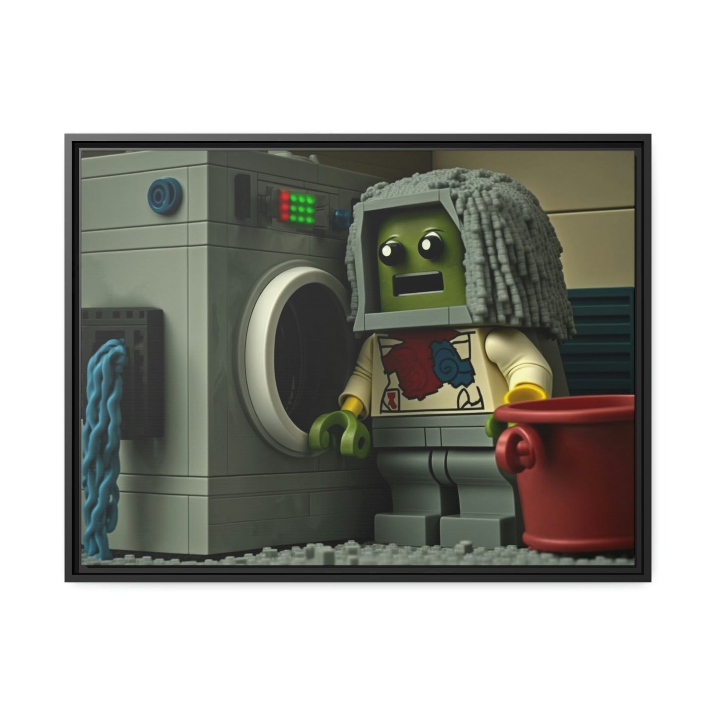 Vibrant Lego Universe: Framed Canvas and Print of Iconic Characters