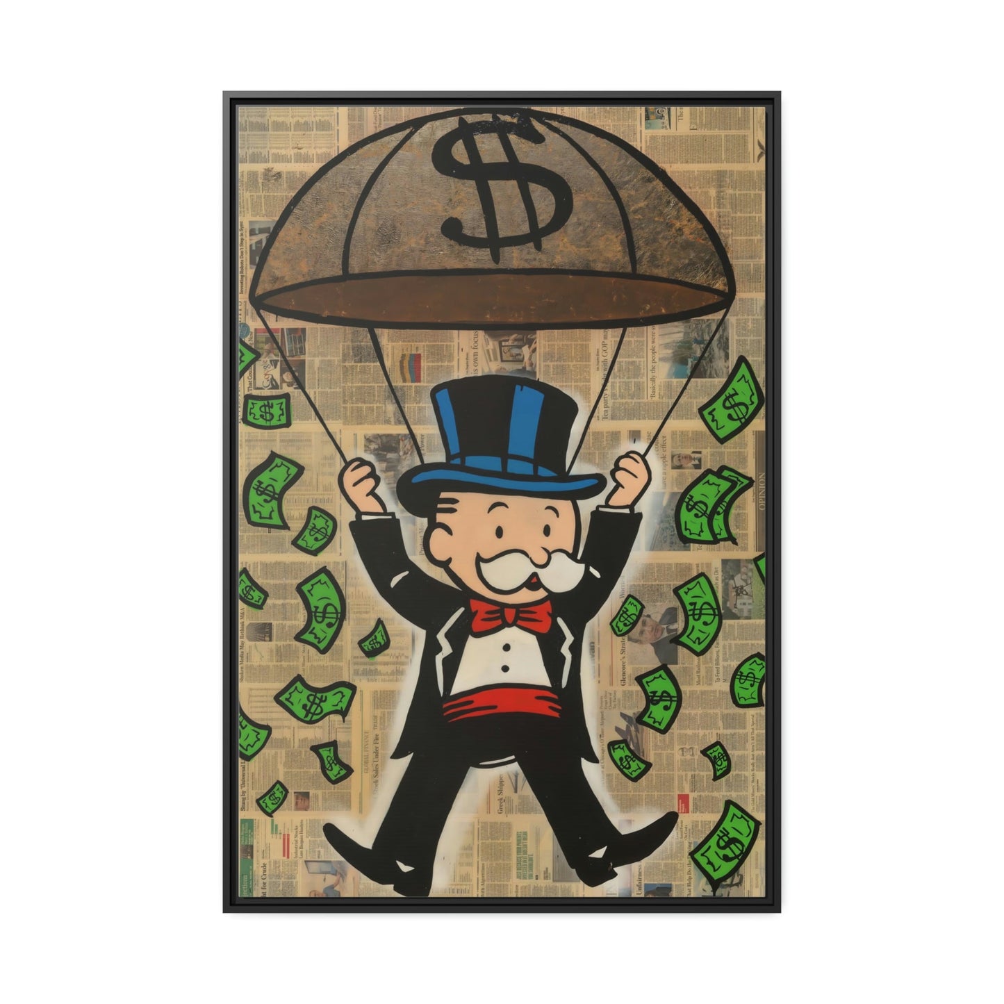 Monopoly Money: Canvas Art and Poster Prints Featuring Alec Monopoly's Iconic Style