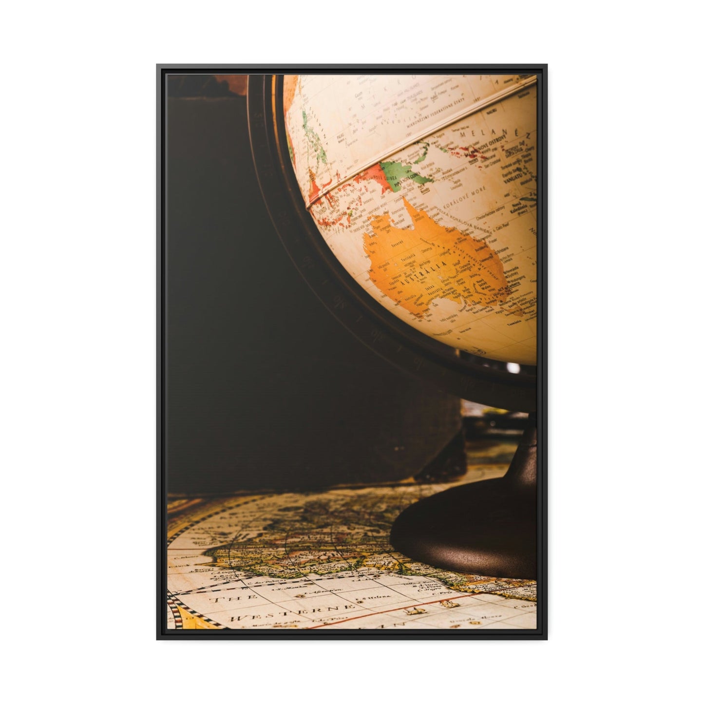 Mapping the Globe: An Artistic Spin on a Classic World Map Globe