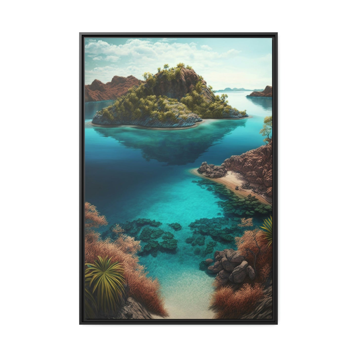Tropical Paradise: A Vibrant and Lush Canvas Print