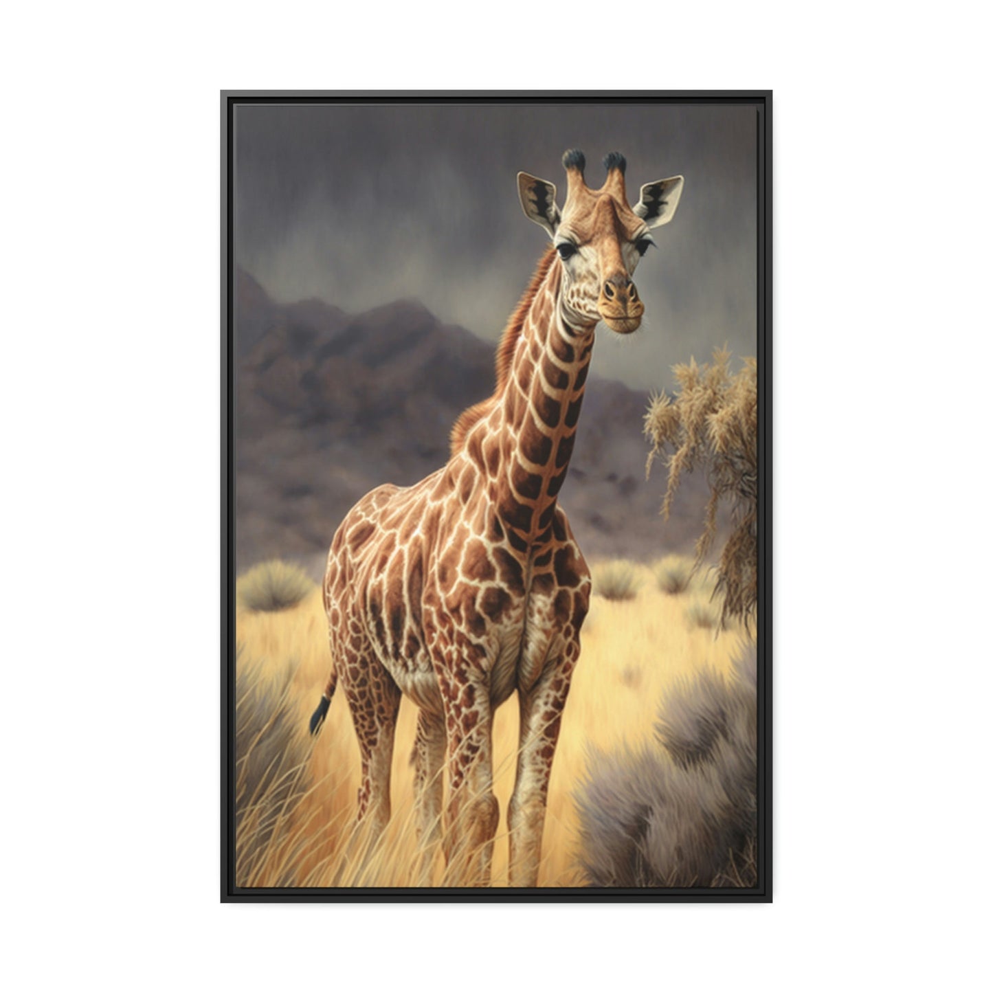 The Majesty of Giraffes: Framed Canvas & Poster of Stunning Beauty