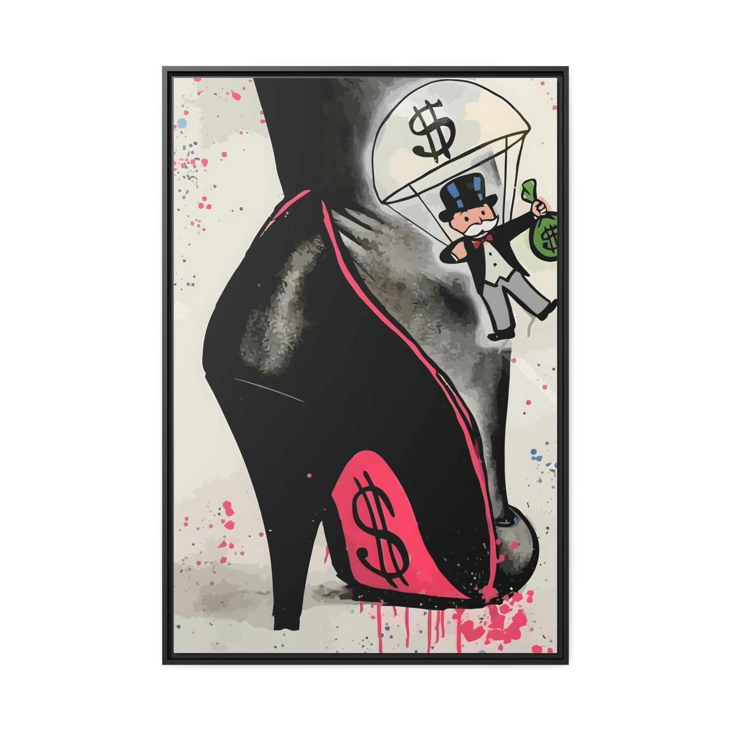 Graffiti with a Twist: Creative Framed Posters and Prints of Alec Monopoly's Graffiti Art on Framed Canvas