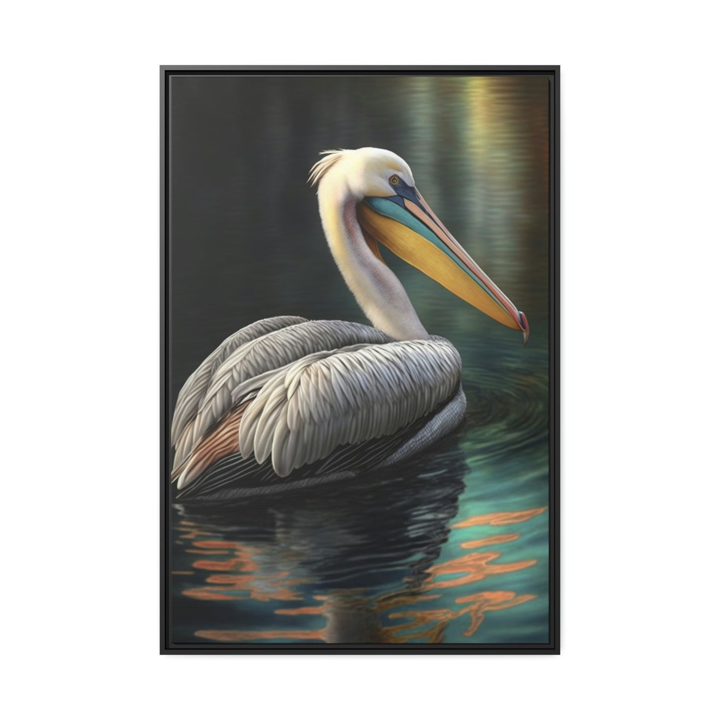 Pelican's Perch: A Coastal Canvas Delight