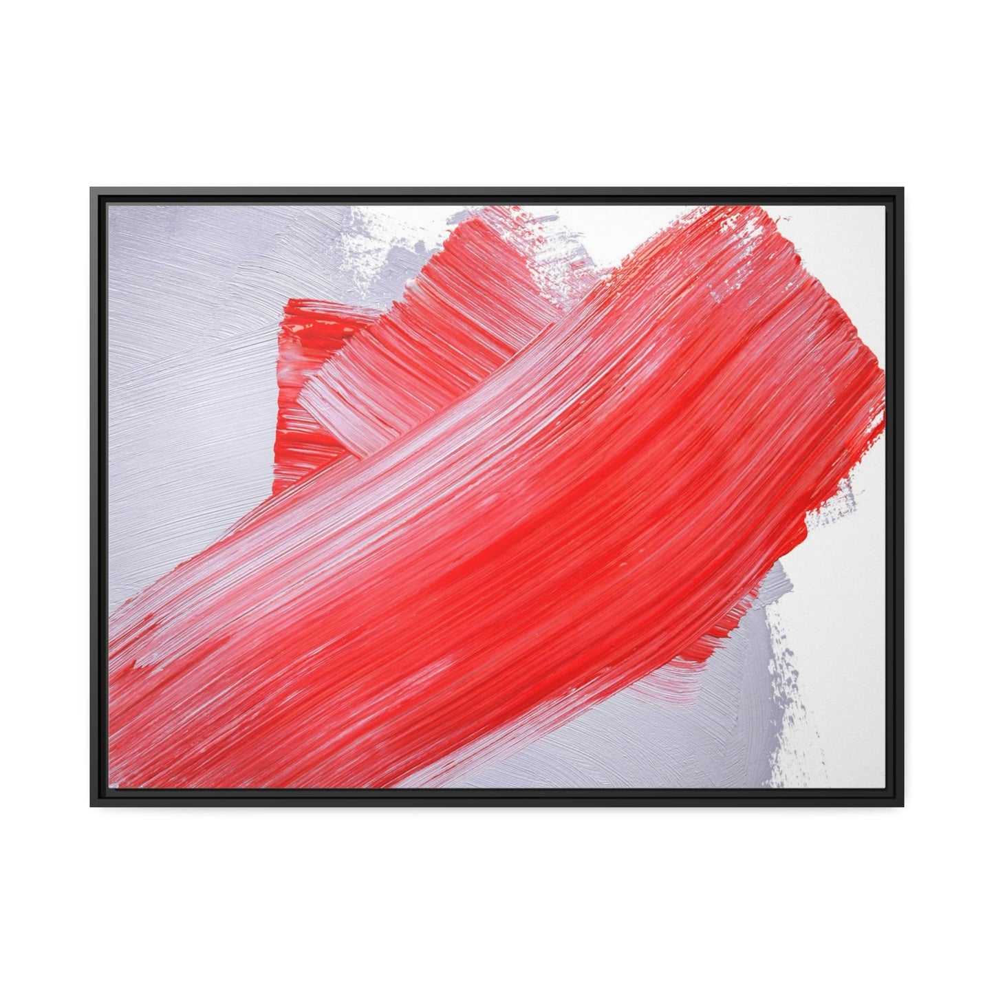 Red Abstract Delight: Natural Canvas and Framed Poster for Your Wall Art