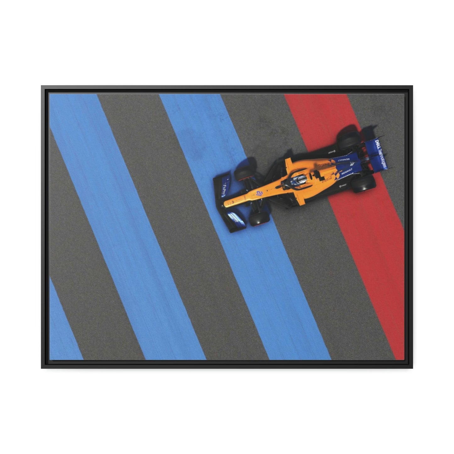 Racing Thrills: Framed Poster & Canvas of F1 Cars in Action