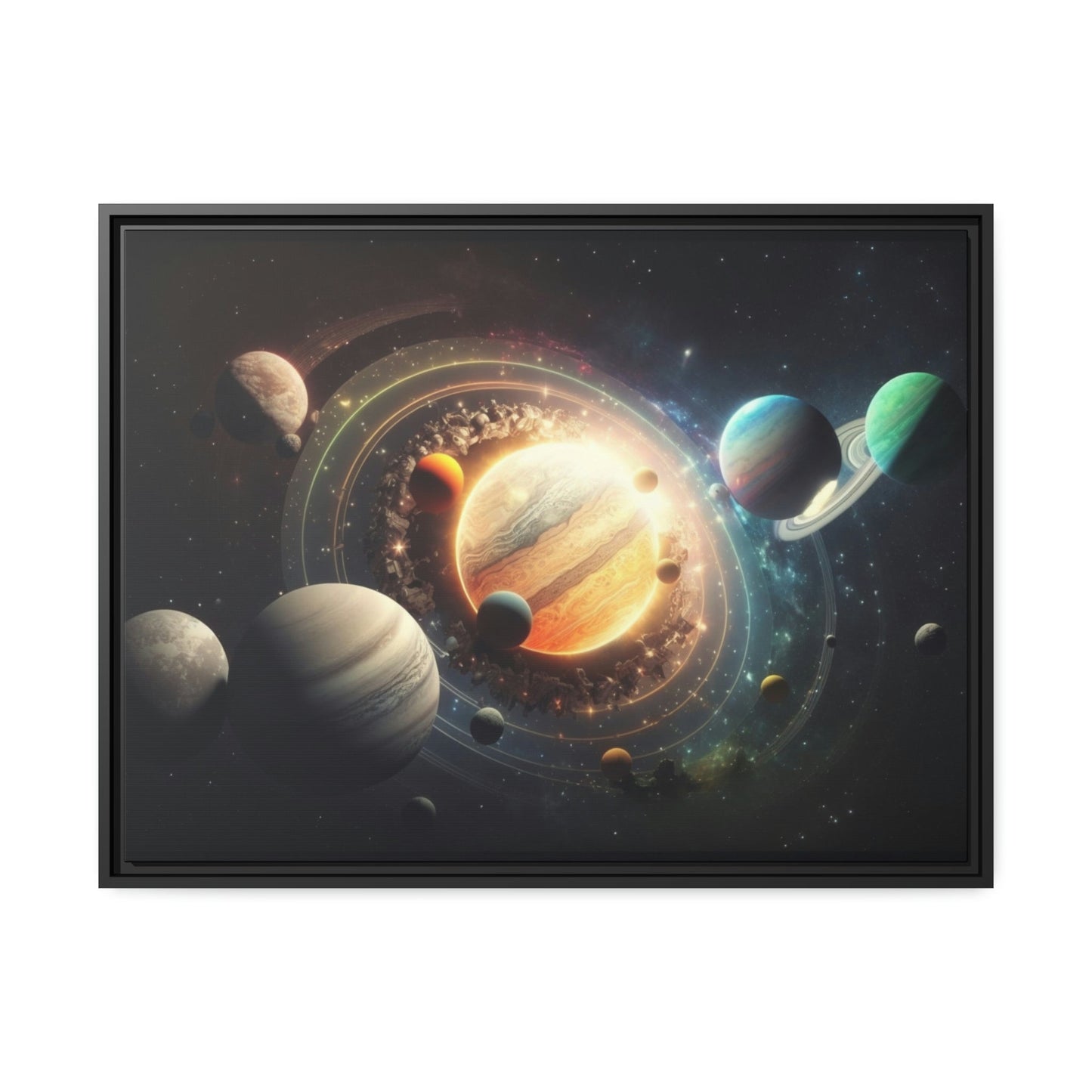 Starry Nights: Framed Canvas Art of the Solar System to Inspire Your Inner Astronomer